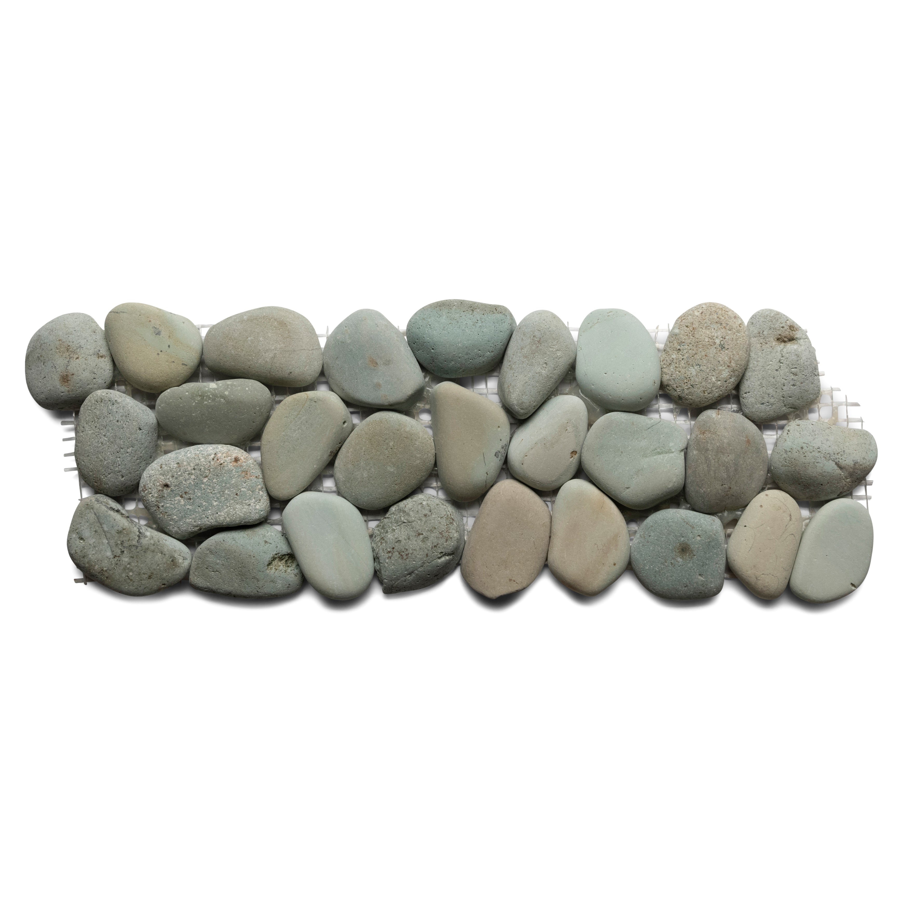 Sea Green Pebble Tile Border - Pebble Tile Shop