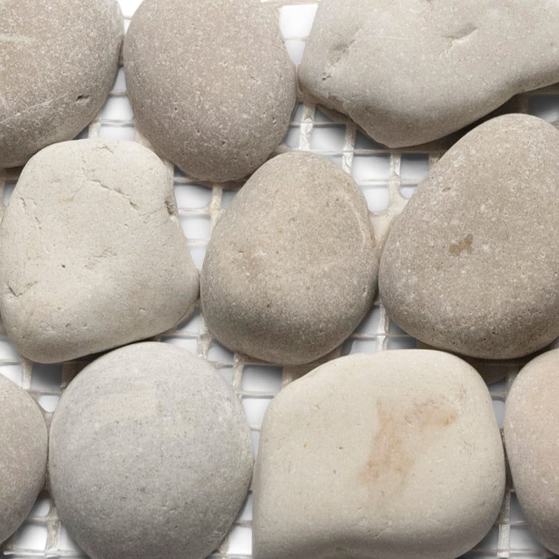 Java Tan Pebble Tile Border - Pebble Tile Shop