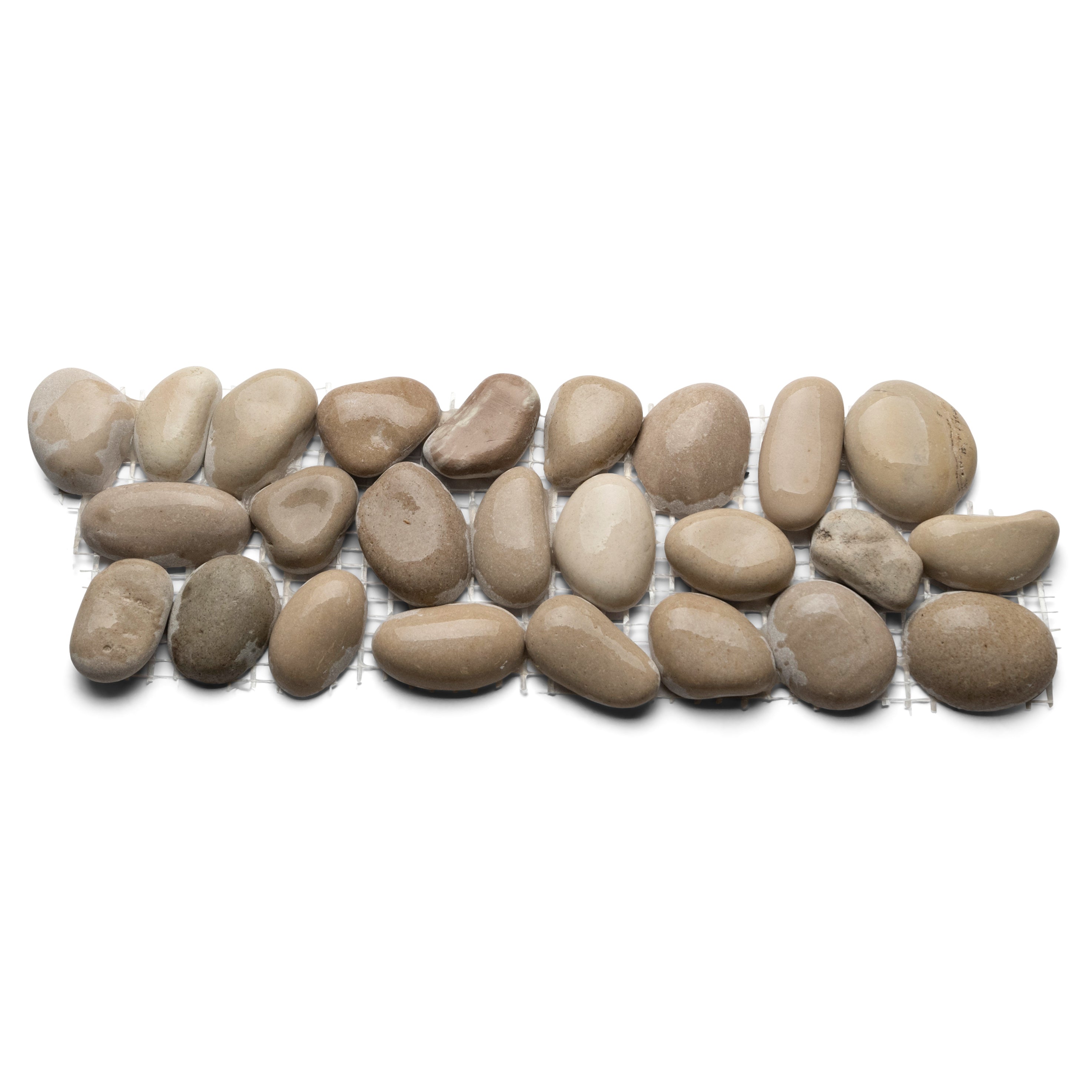 Java Tan Pebble Tile Border - Pebble Tile Shop