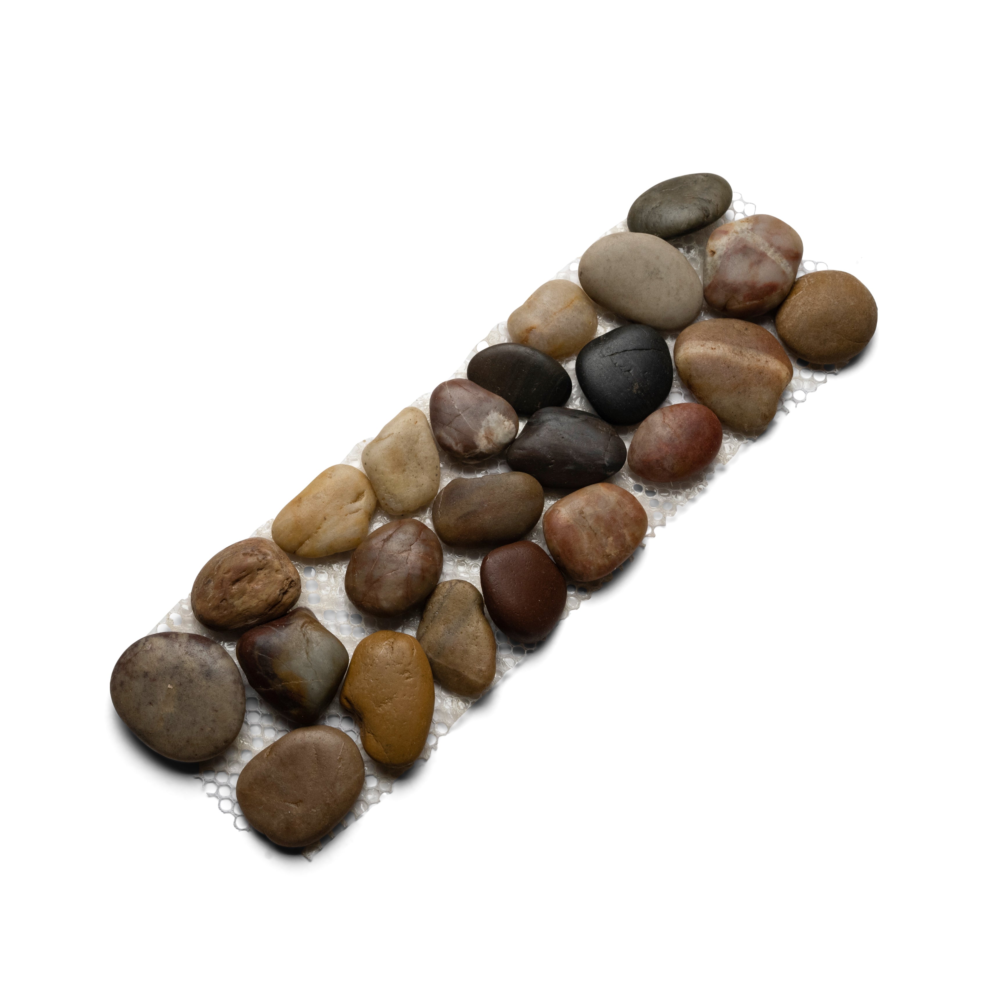 Polished Cobblestone Pebble Tile Border - Pebble Tile Shop