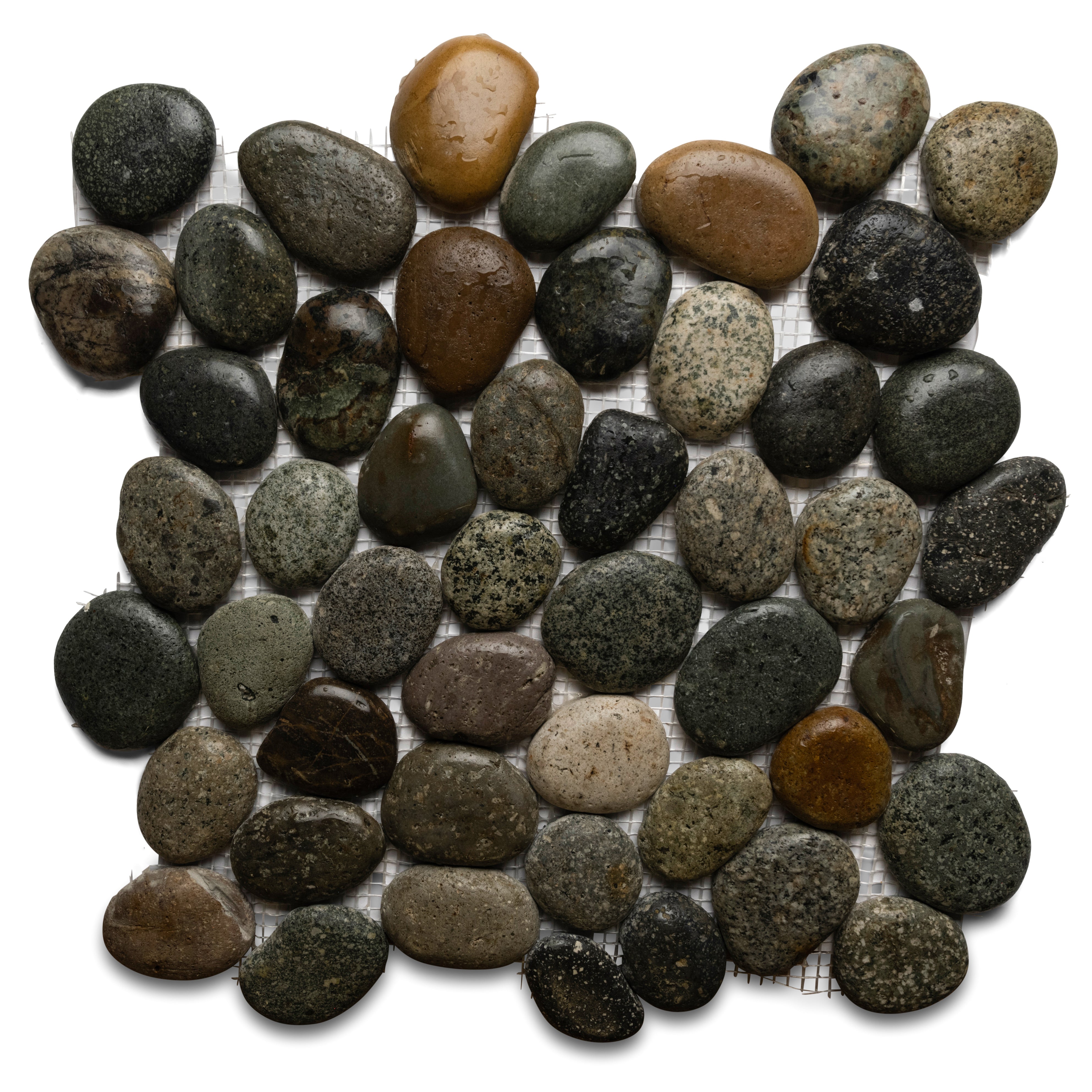 Glazed Bali Ocean Pebble Tile - Pebble Tile Shop