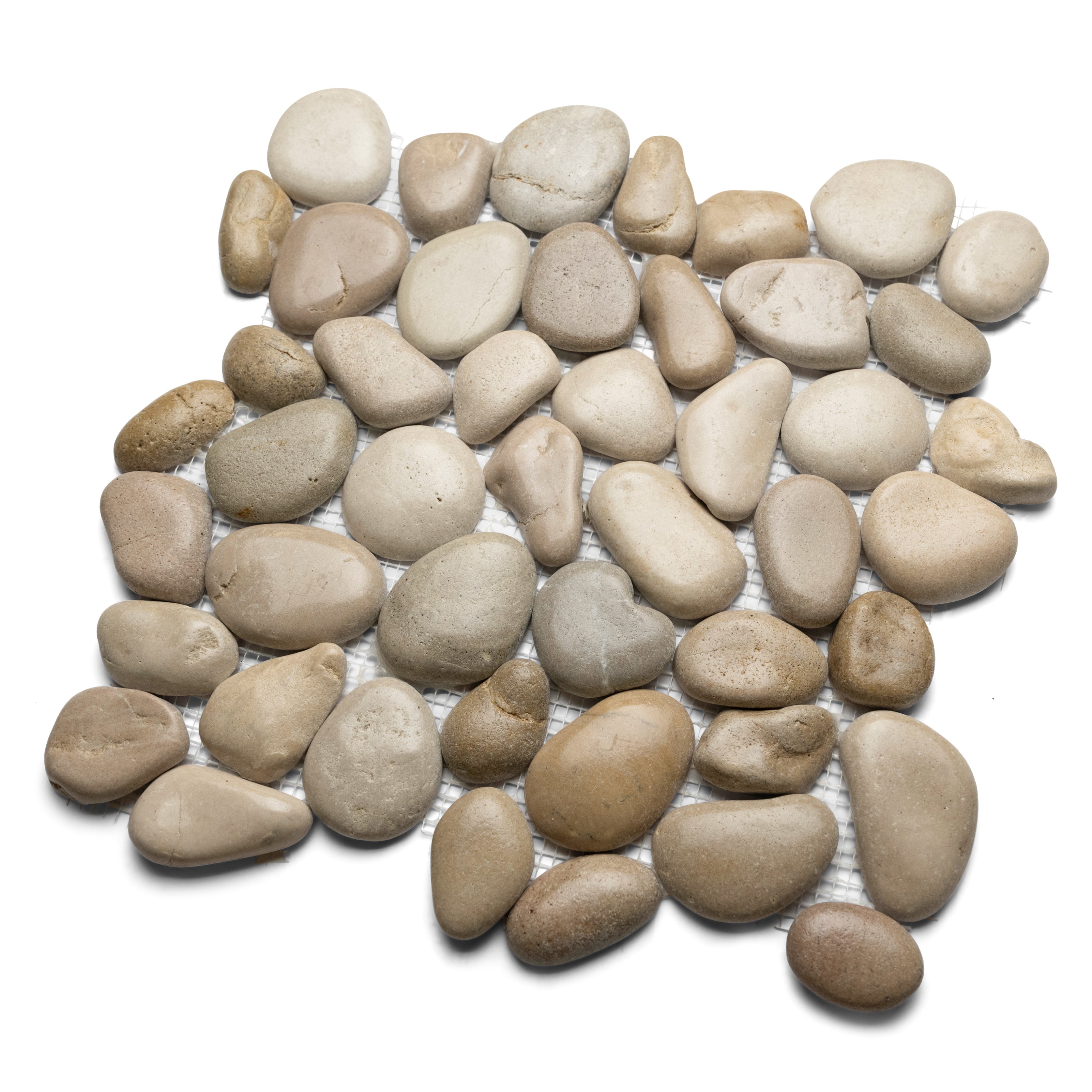 Glazed Java Tan Pebble Tile - Pebble Tile Shop