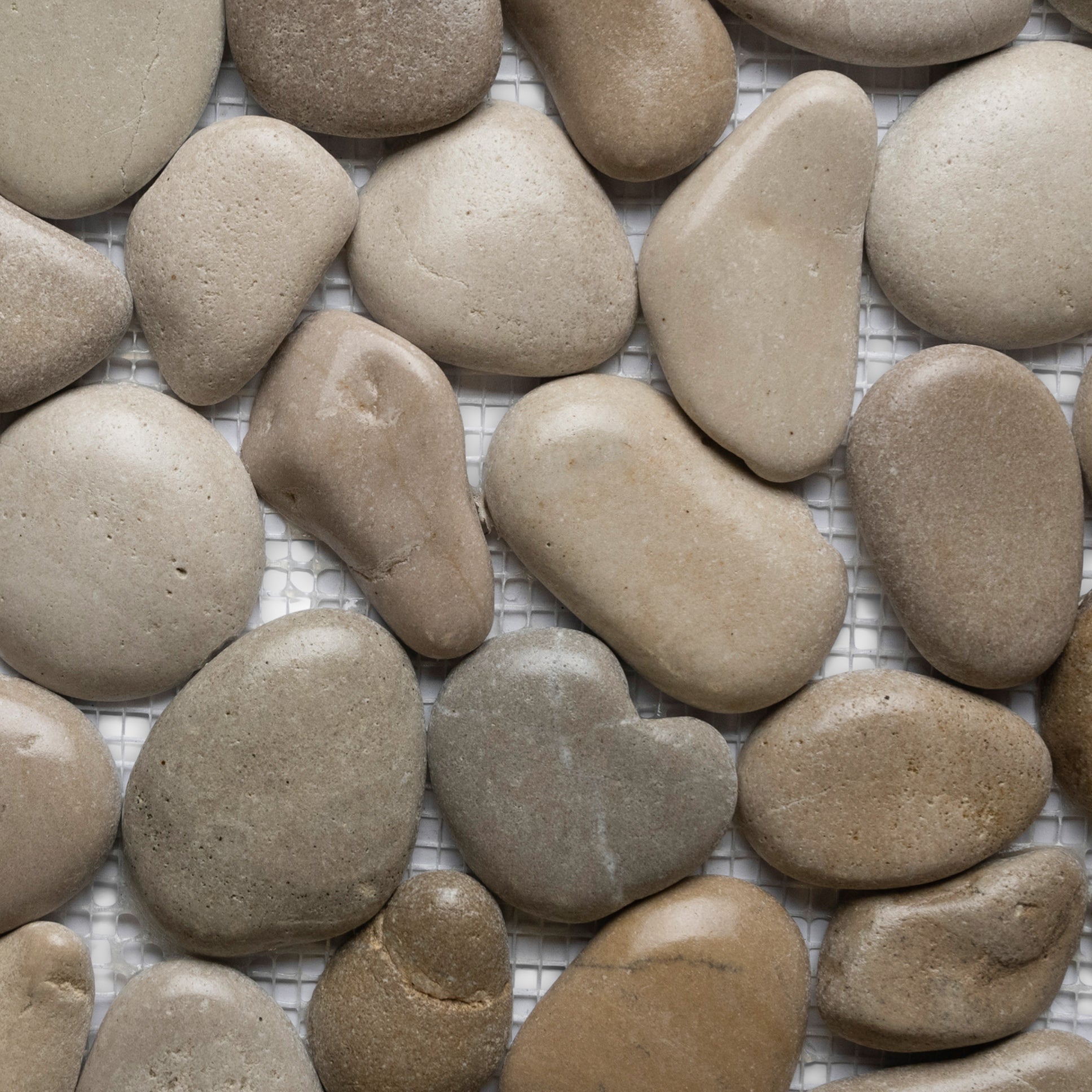 Glazed Java Tan Pebble Tile - Pebble Tile Shop