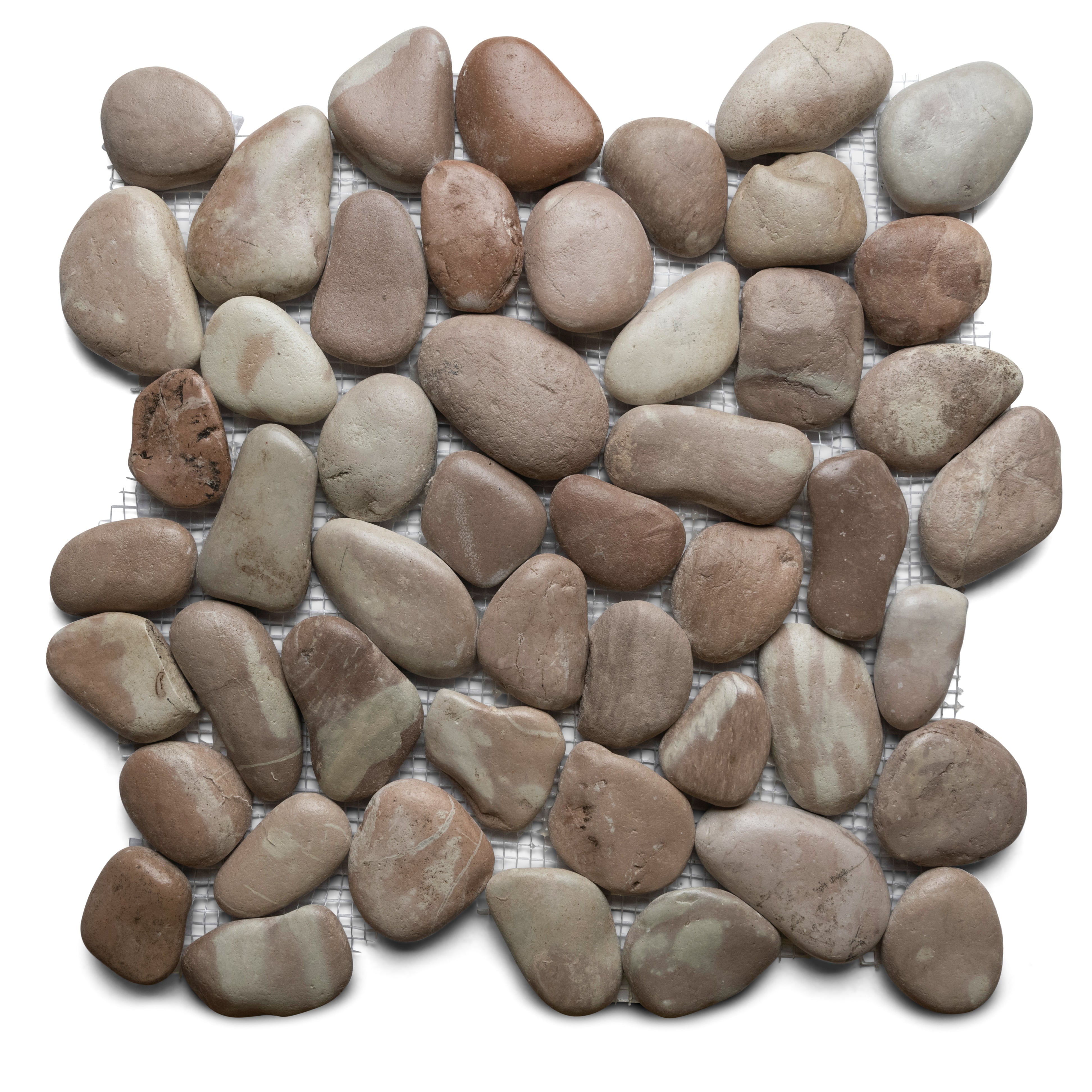 Glazed Berry Pebble Tile - Pebble Tile Shop