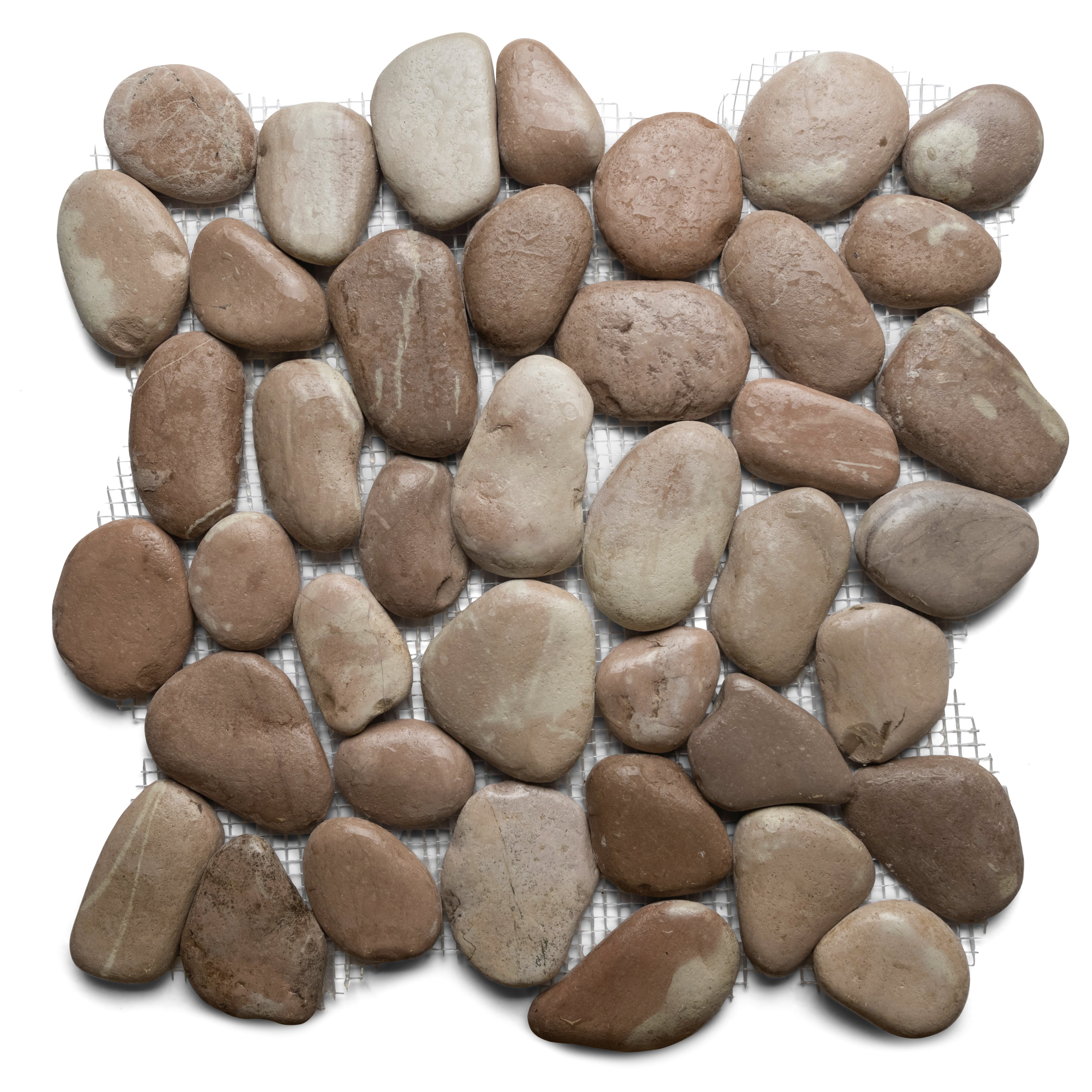 Glazed Berry Pebble Tile - Pebble Tile Shop