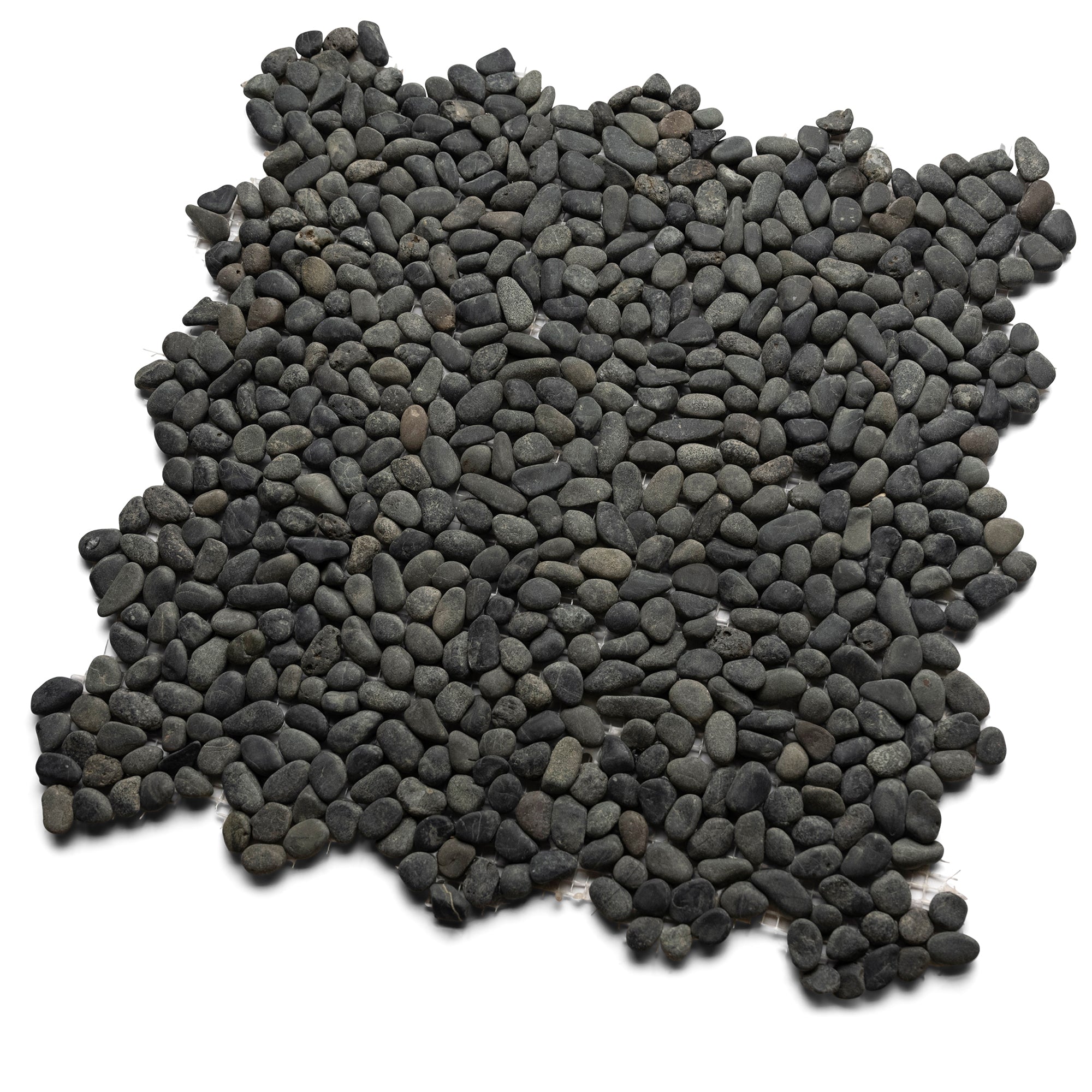 Mini Charcoal Black Pebble Tile - Pebble Tile Shop