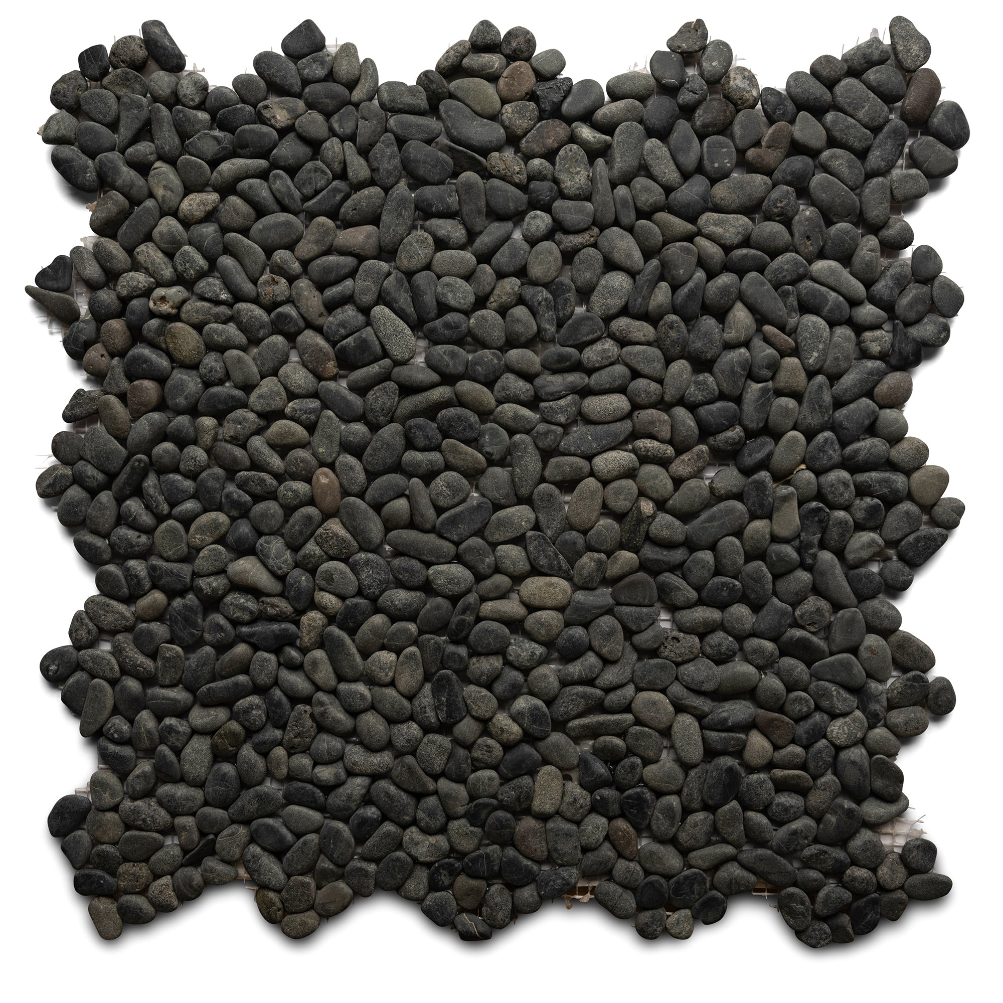 Mini Charcoal Black Pebble Tile - Pebble Tile Shop