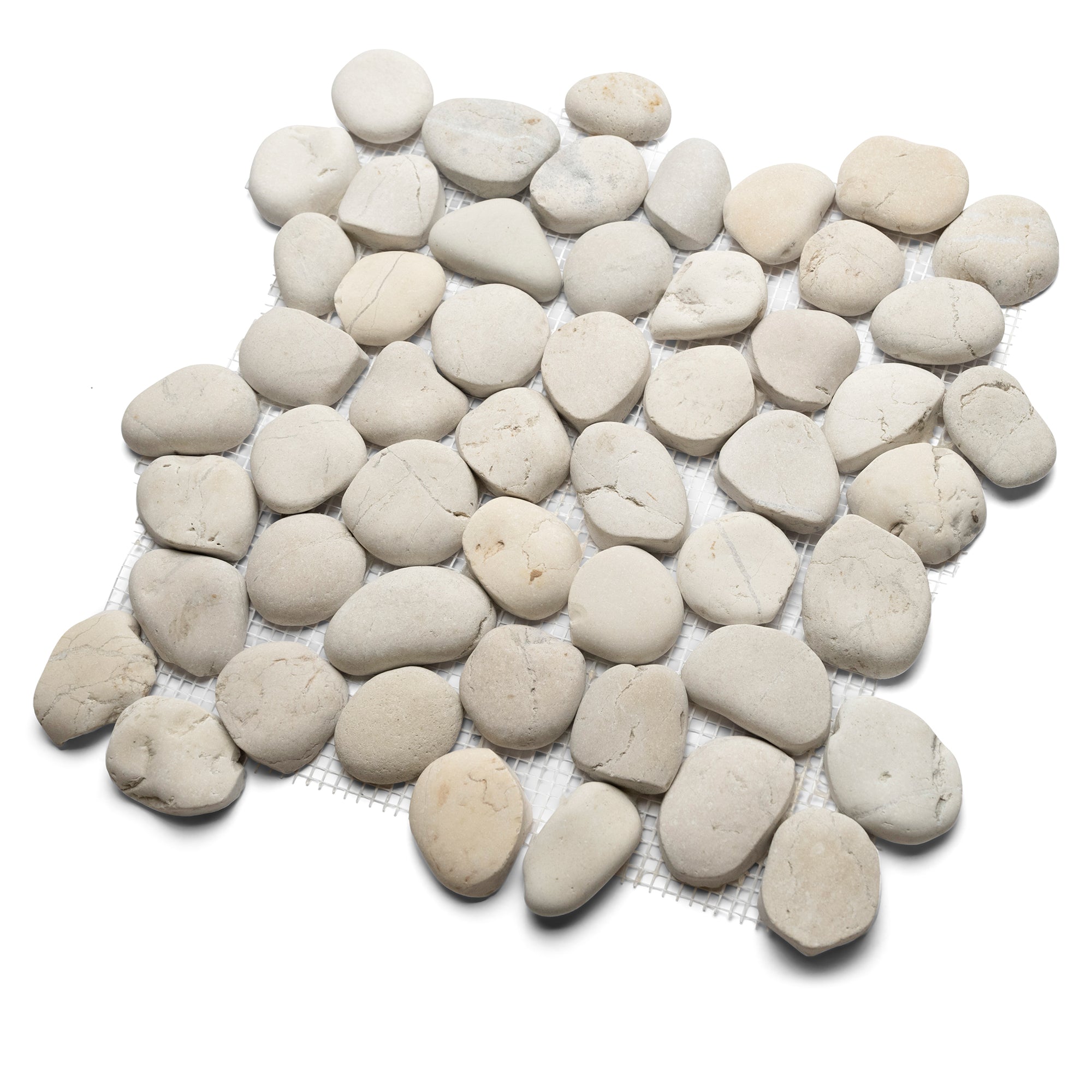 White Pebble Tile - Pebble Tile Shop