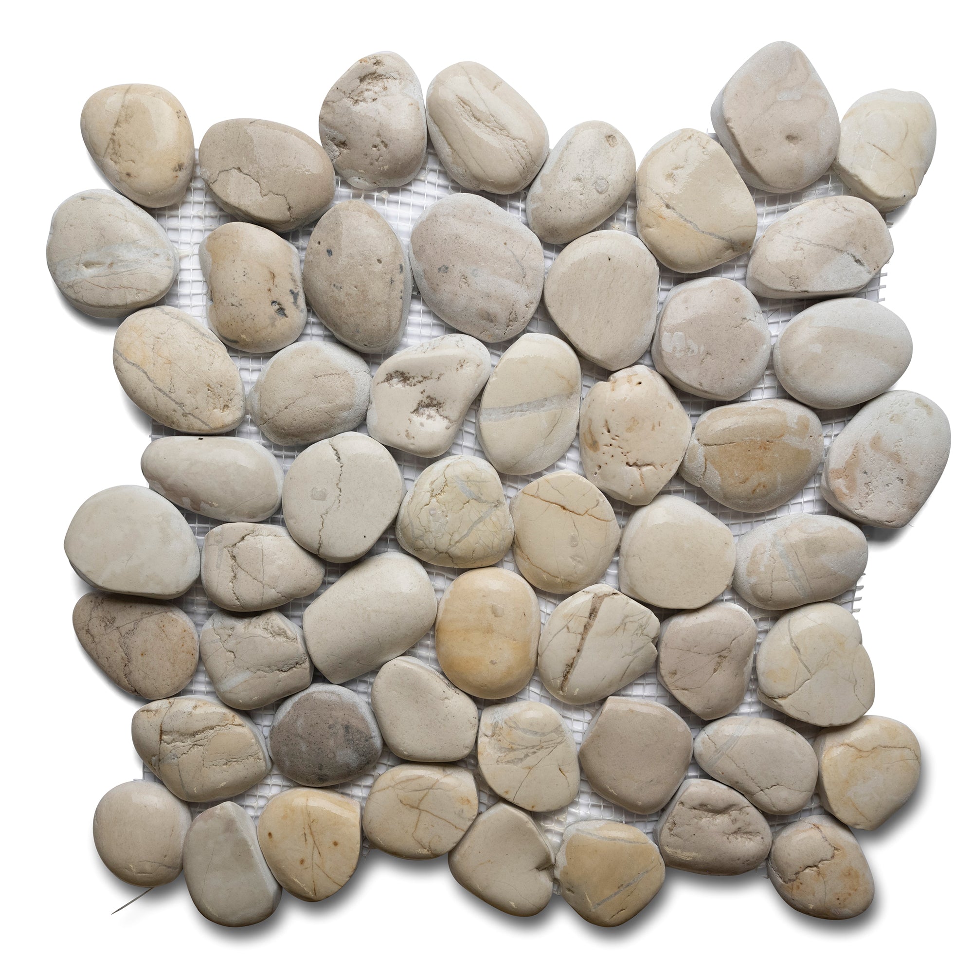 White Pebble Tile - Pebble Tile Shop