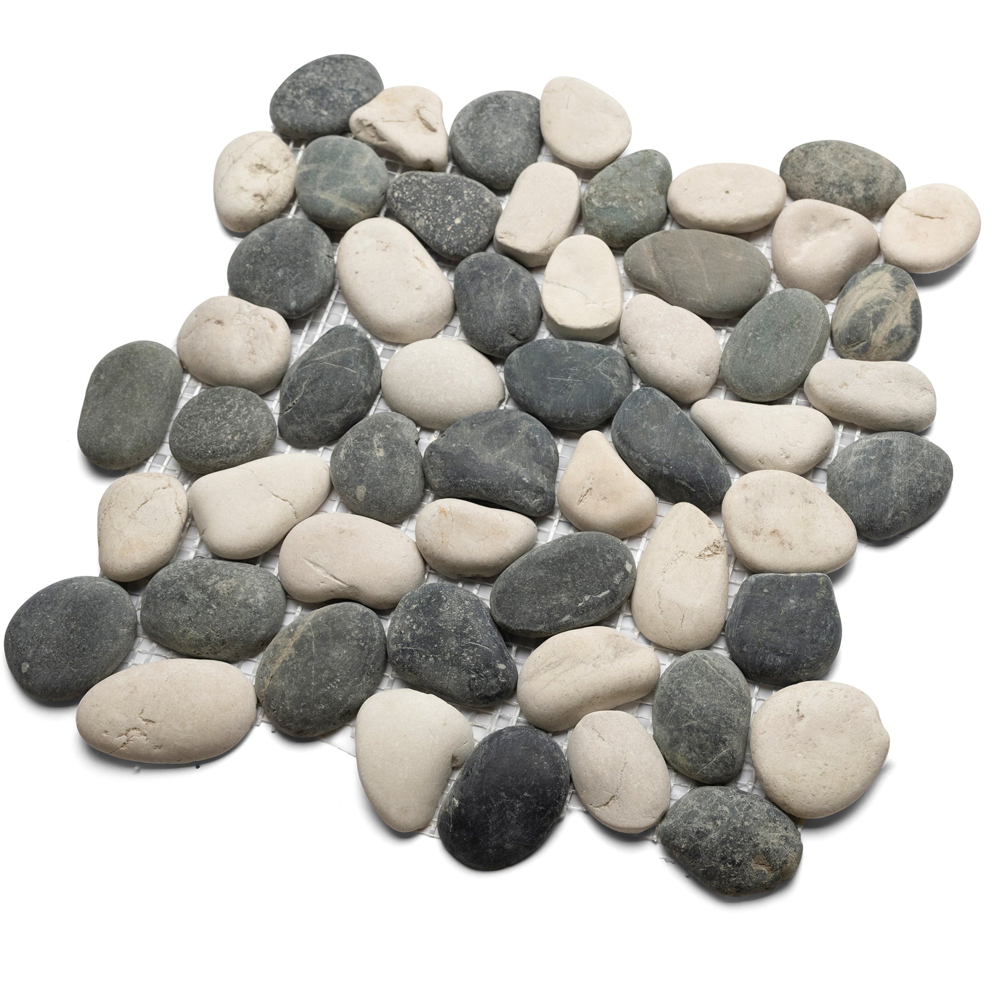 Black and White Pebble Tile - Pebble Tile Shop