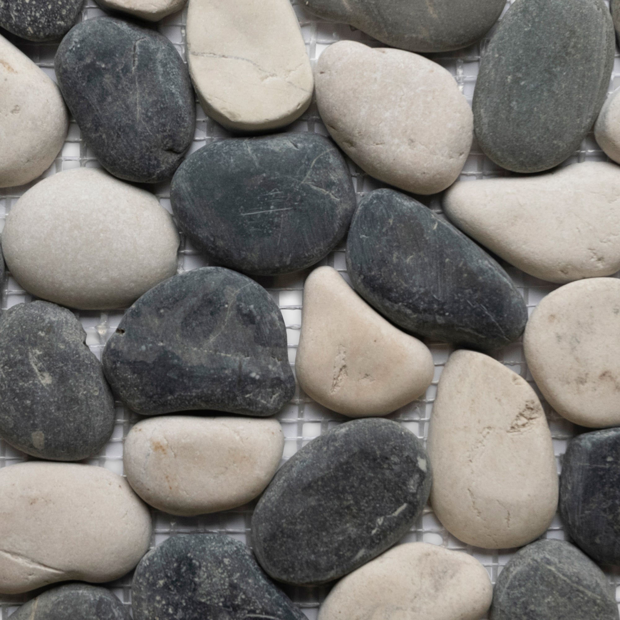 Black and White Pebble Tile - Pebble Tile Shop