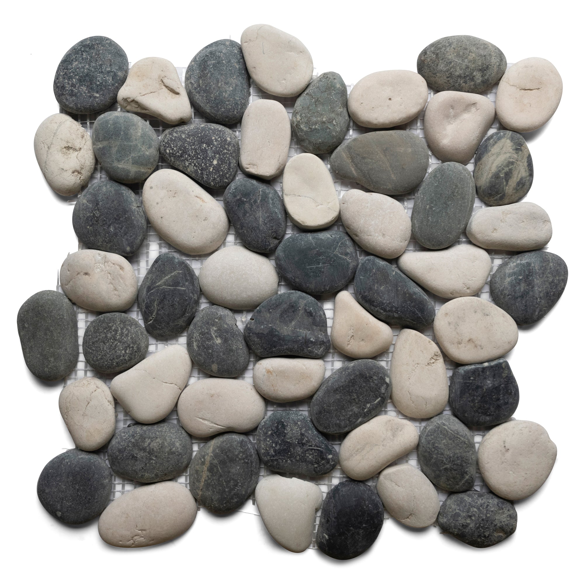 Black and White Pebble Tile - Pebble Tile Shop