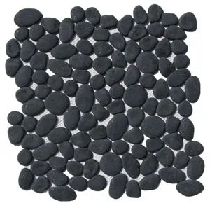 Primo Black Pebble Tile - Pebble Tile Shop