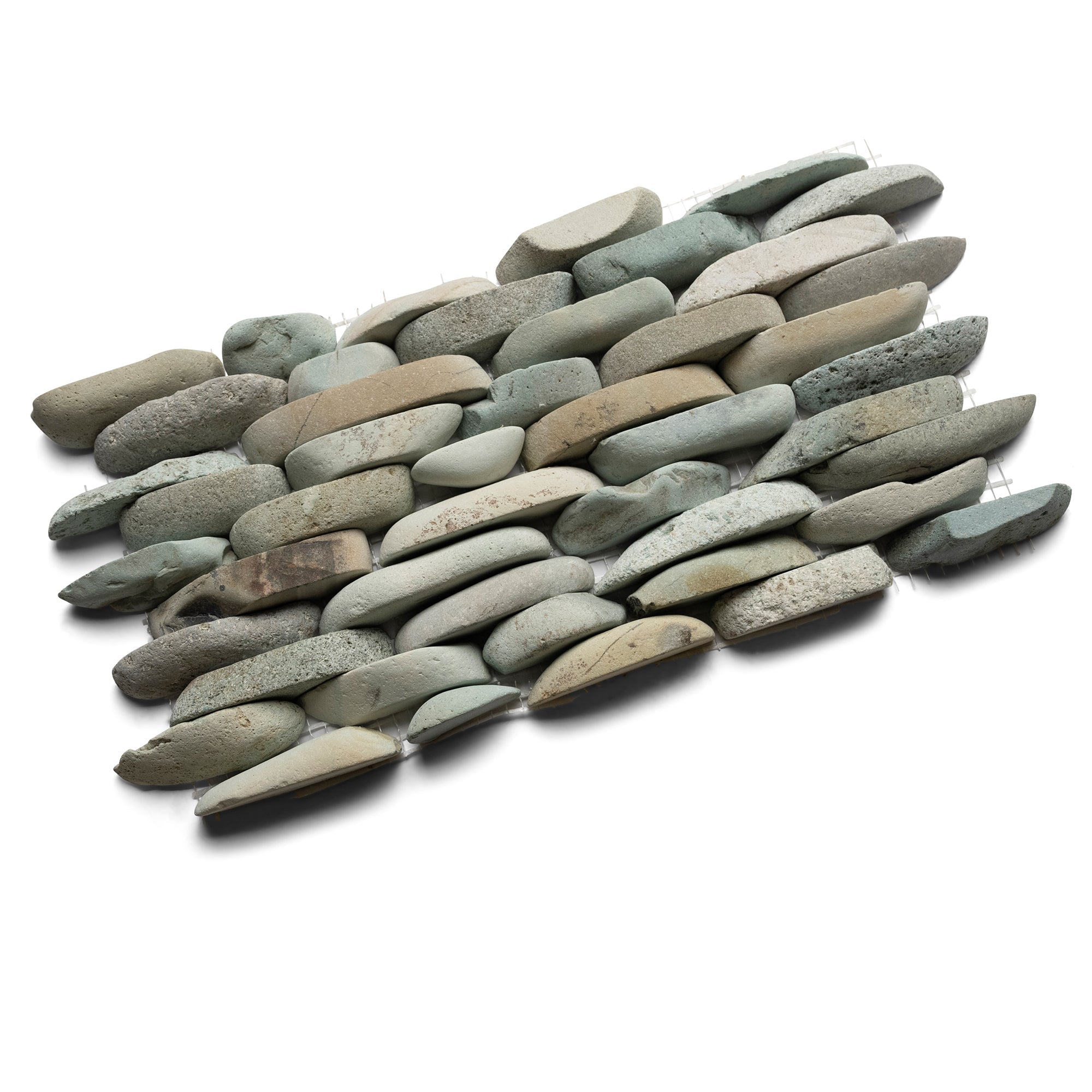 Sea Green Standing Pebble Tile - Pebble Tile Shop