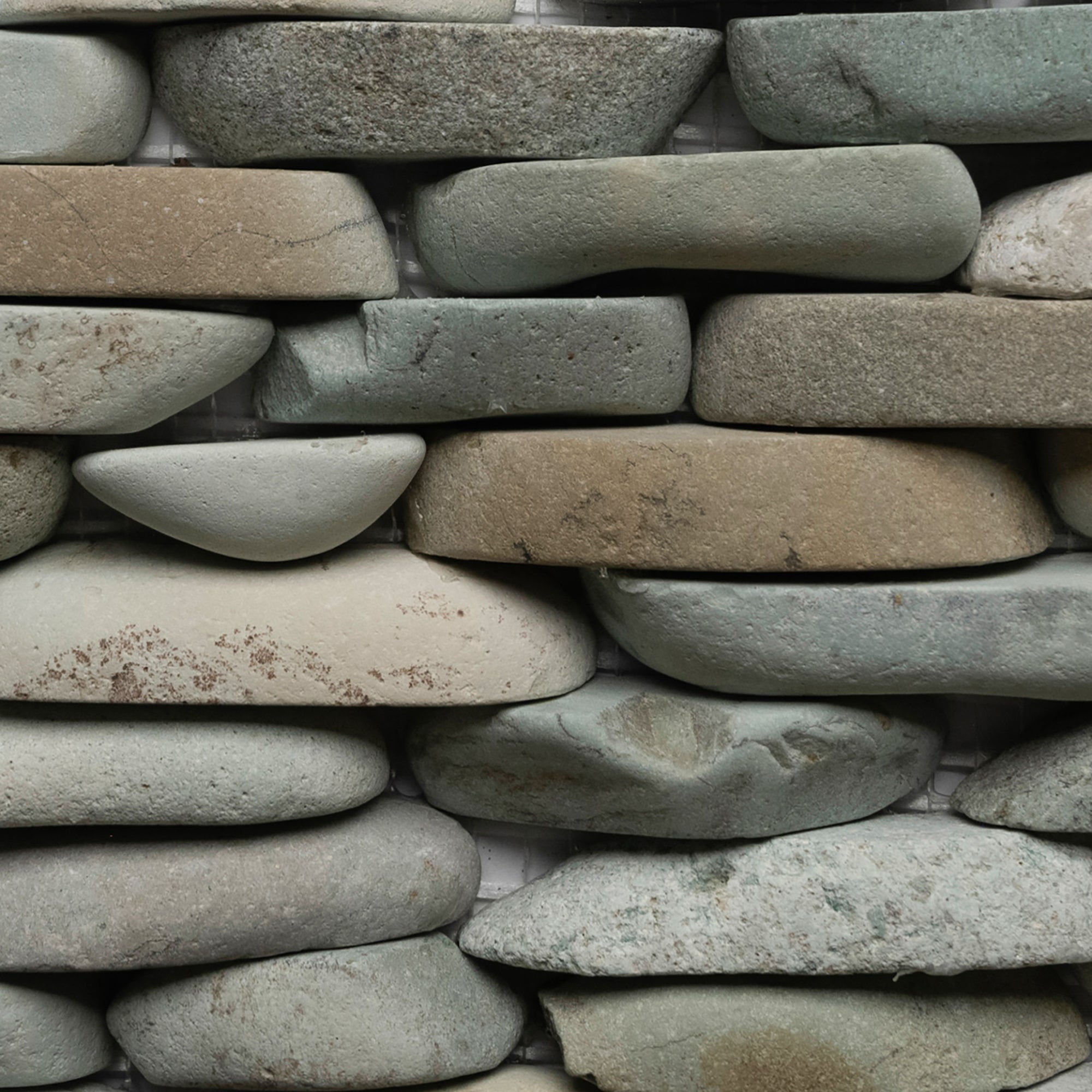 Sea Green Standing Pebble Tile - Pebble Tile Shop