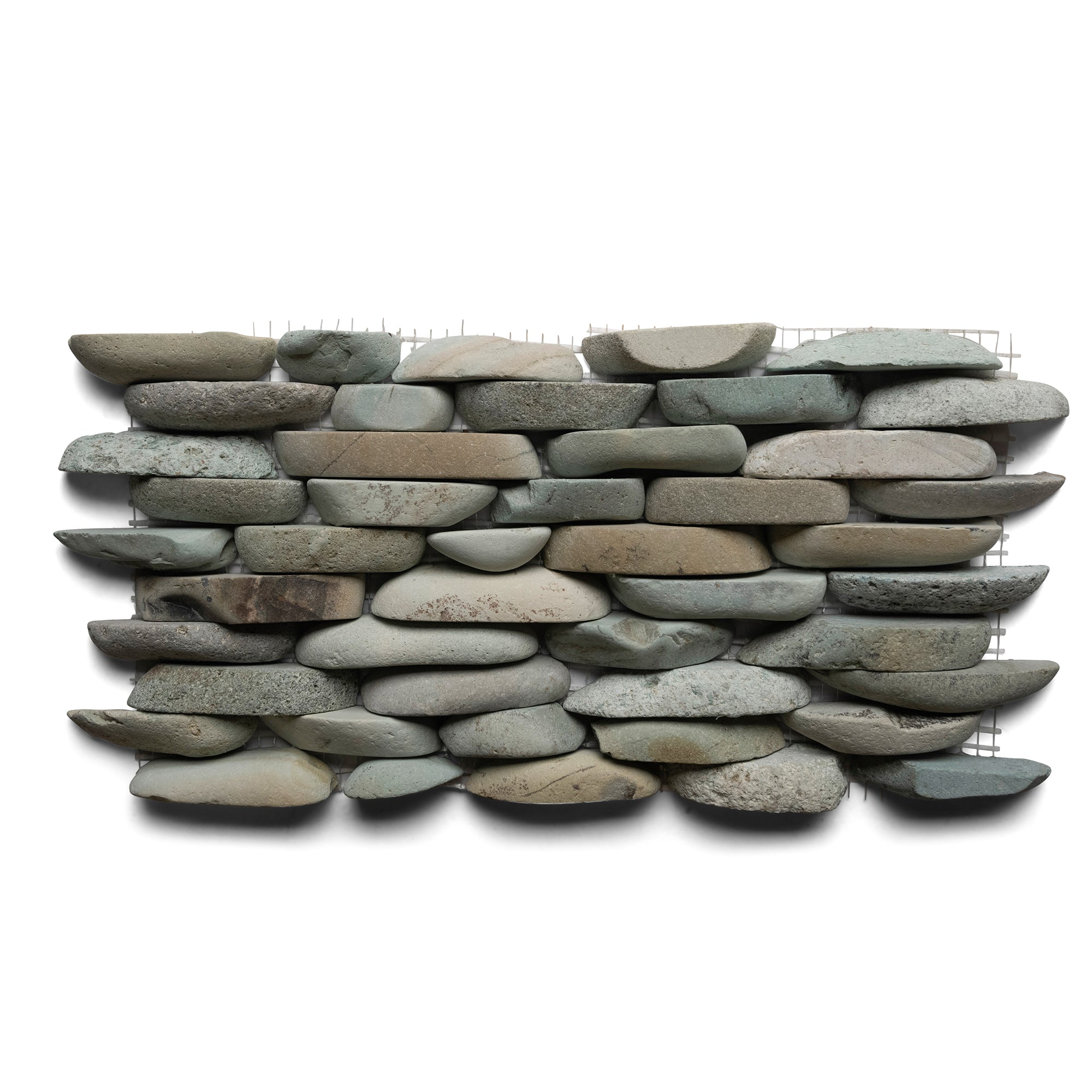 Sea Green Standing Pebble Tile - Pebble Tile Shop