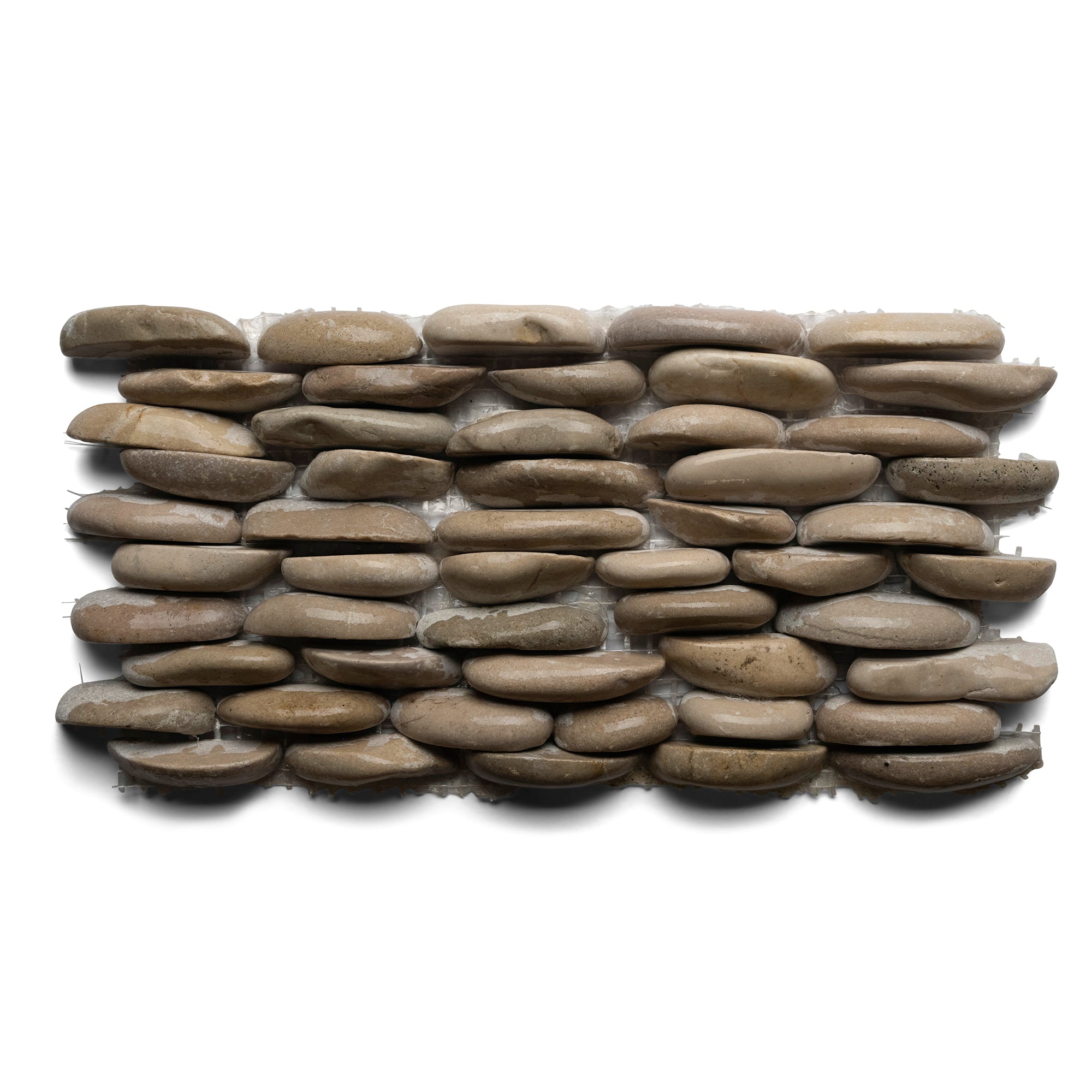 Java Tan Standing Pebble Tile - Pebble Tile Shop