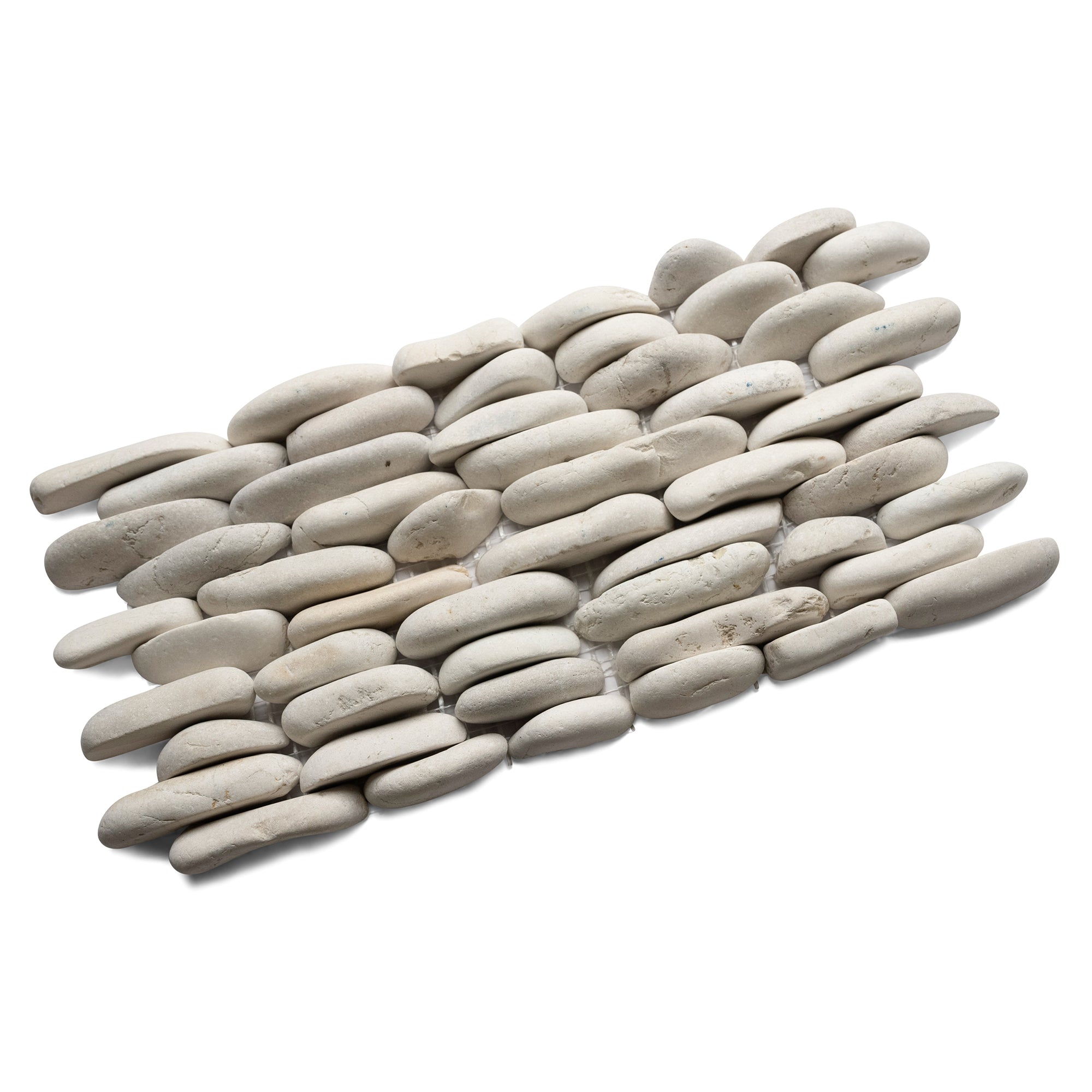 White Standing Pebble Tile - Pebble Tile Shop