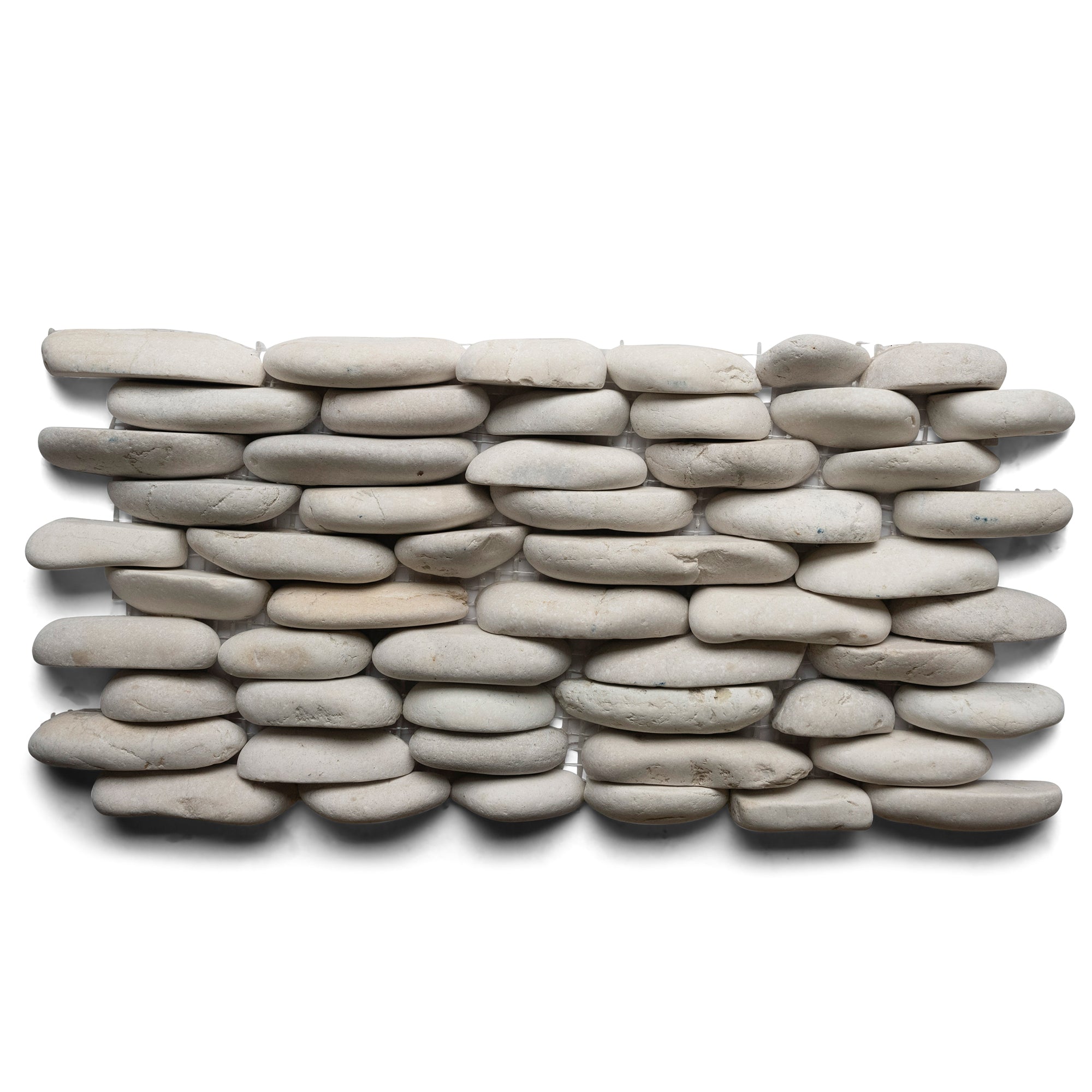 White Standing Pebble Tile - Pebble Tile Shop