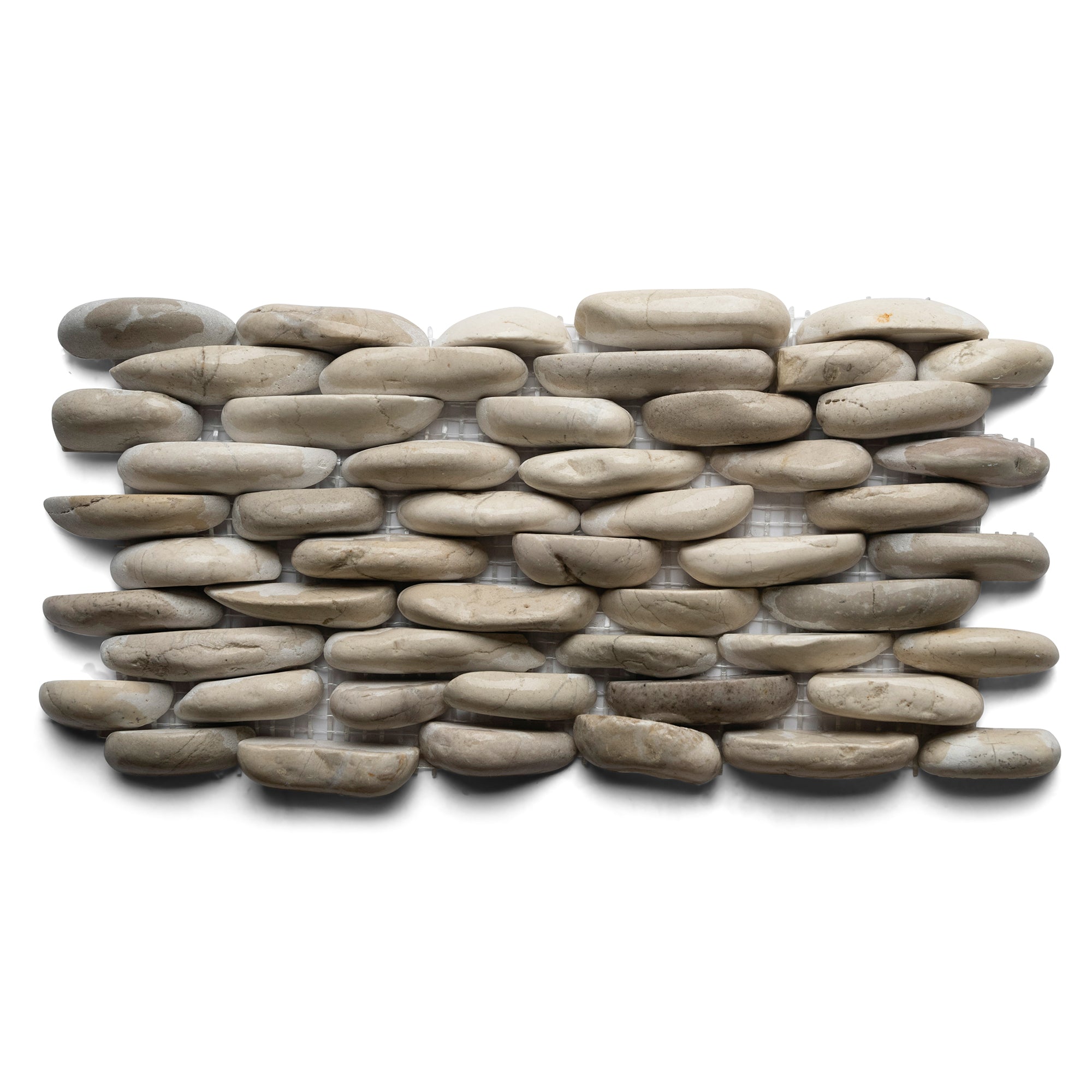 White Standing Pebble Tile - Pebble Tile Shop