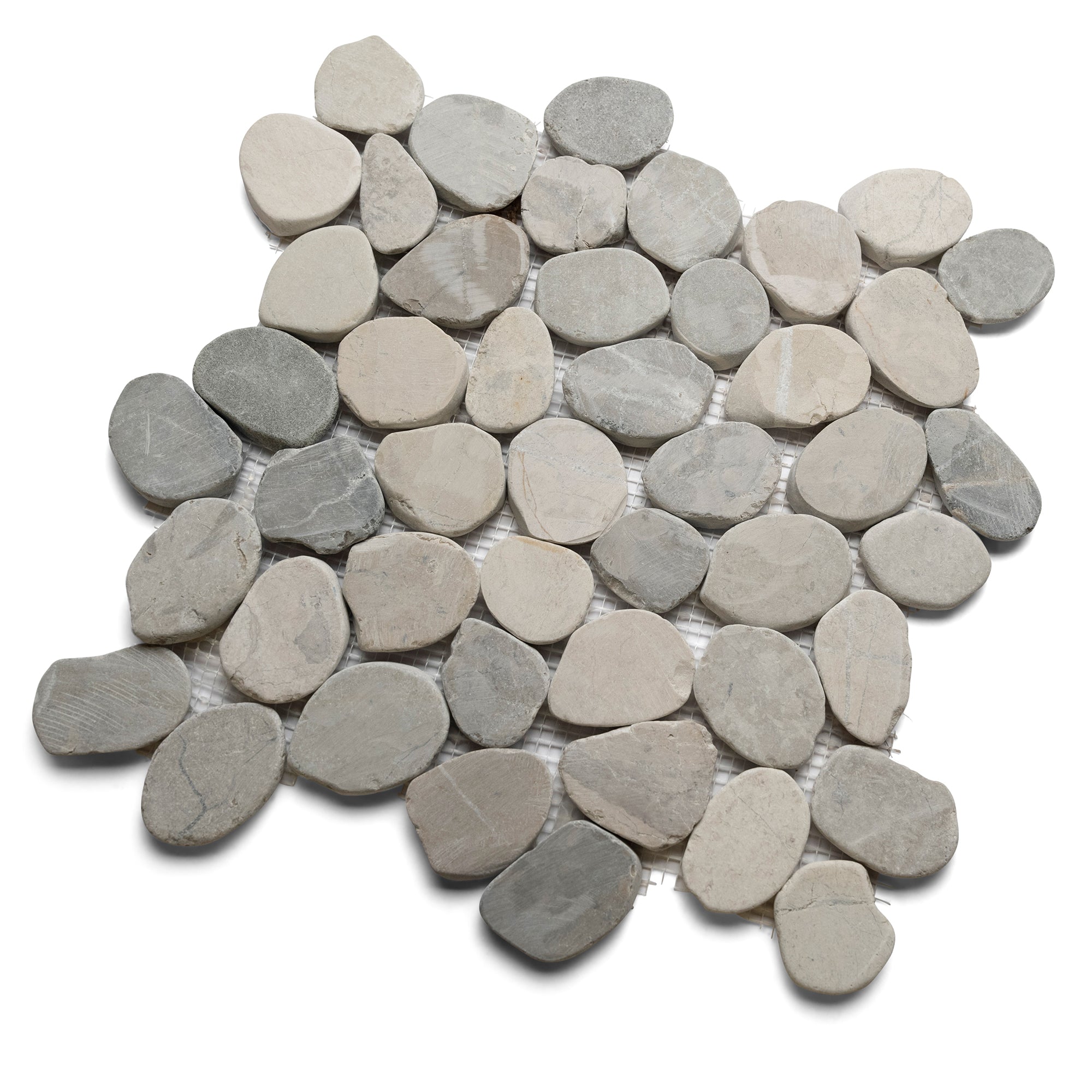 Sliced Bali Cloud Pebble Tile - Pebble Tile Shop