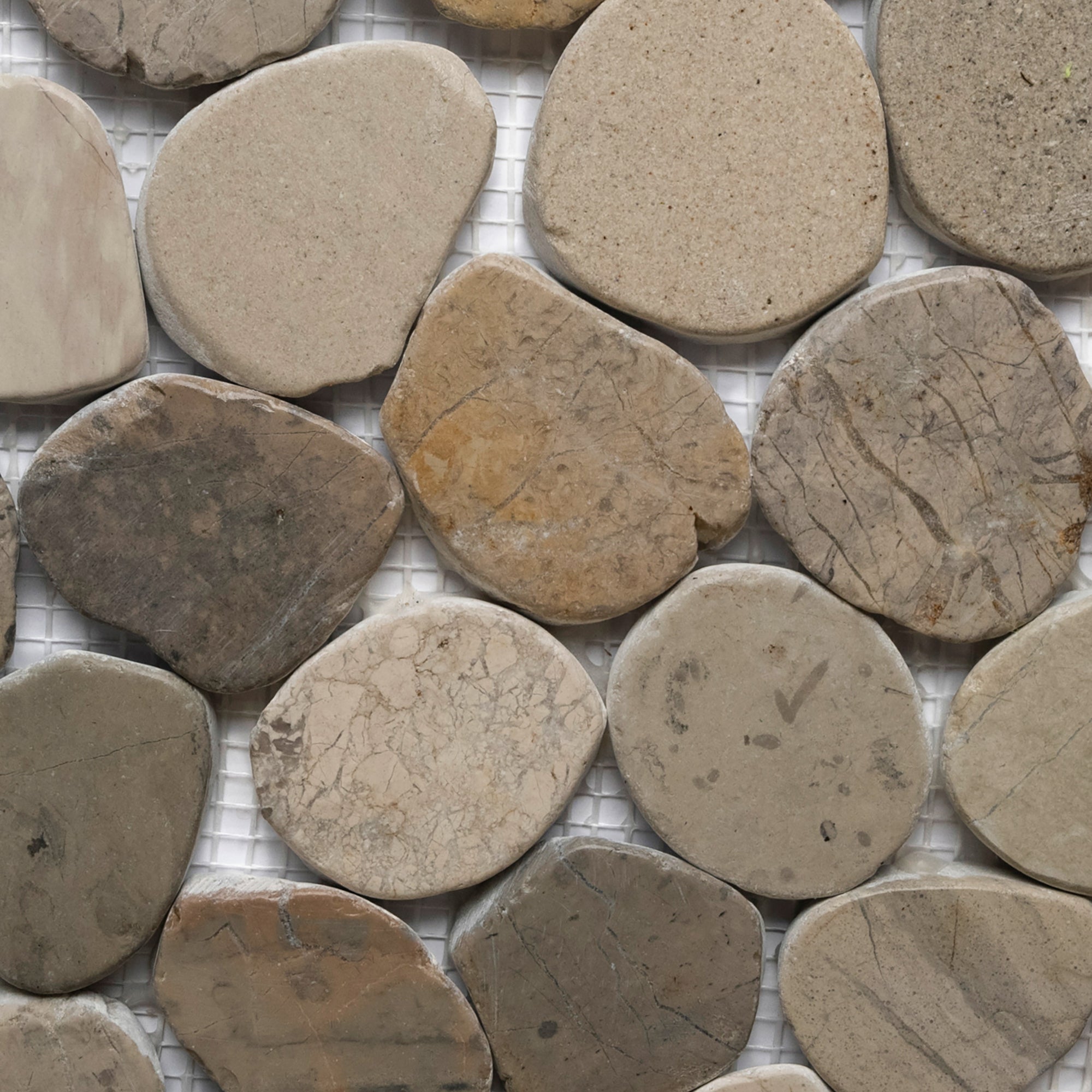 Sliced Bali Cloud Pebble Tile - Pebble Tile Shop