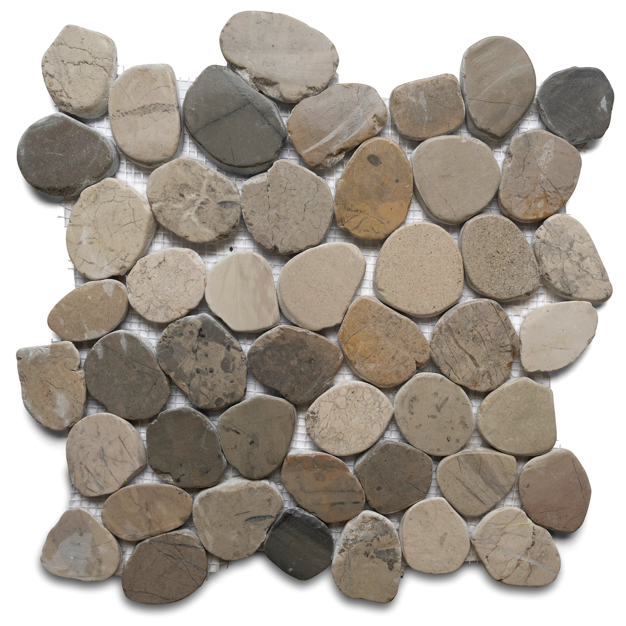 Sliced Bali Cloud Pebble Tile - Pebble Tile Shop