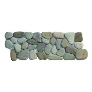 Sea Green Pebble Tile Border - Pebble Tile Shop