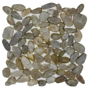 Sliced Amber Pebble Tile - Pebble Tile Shop