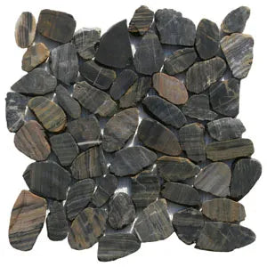 Sliced Tiger Pebble Tile - Pebble Tile Shop