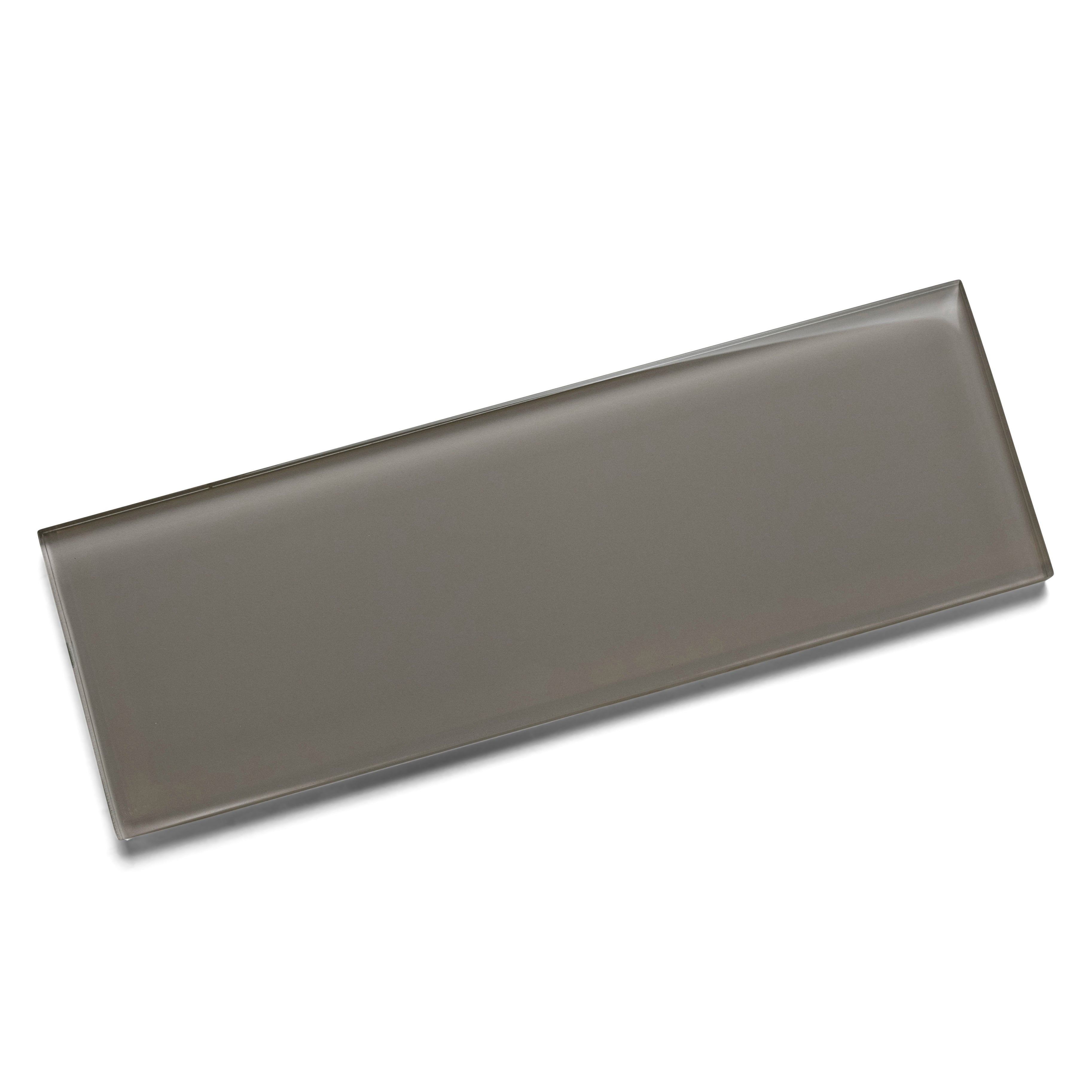 Smoke Glass 4x12 Subway Tile - Pebble Tile Shop