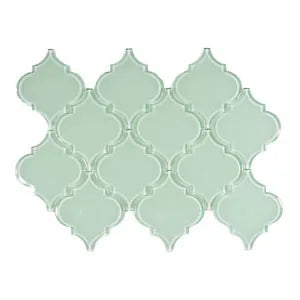 Surf Arabesque Glass Tile - Pebble Tile Shop