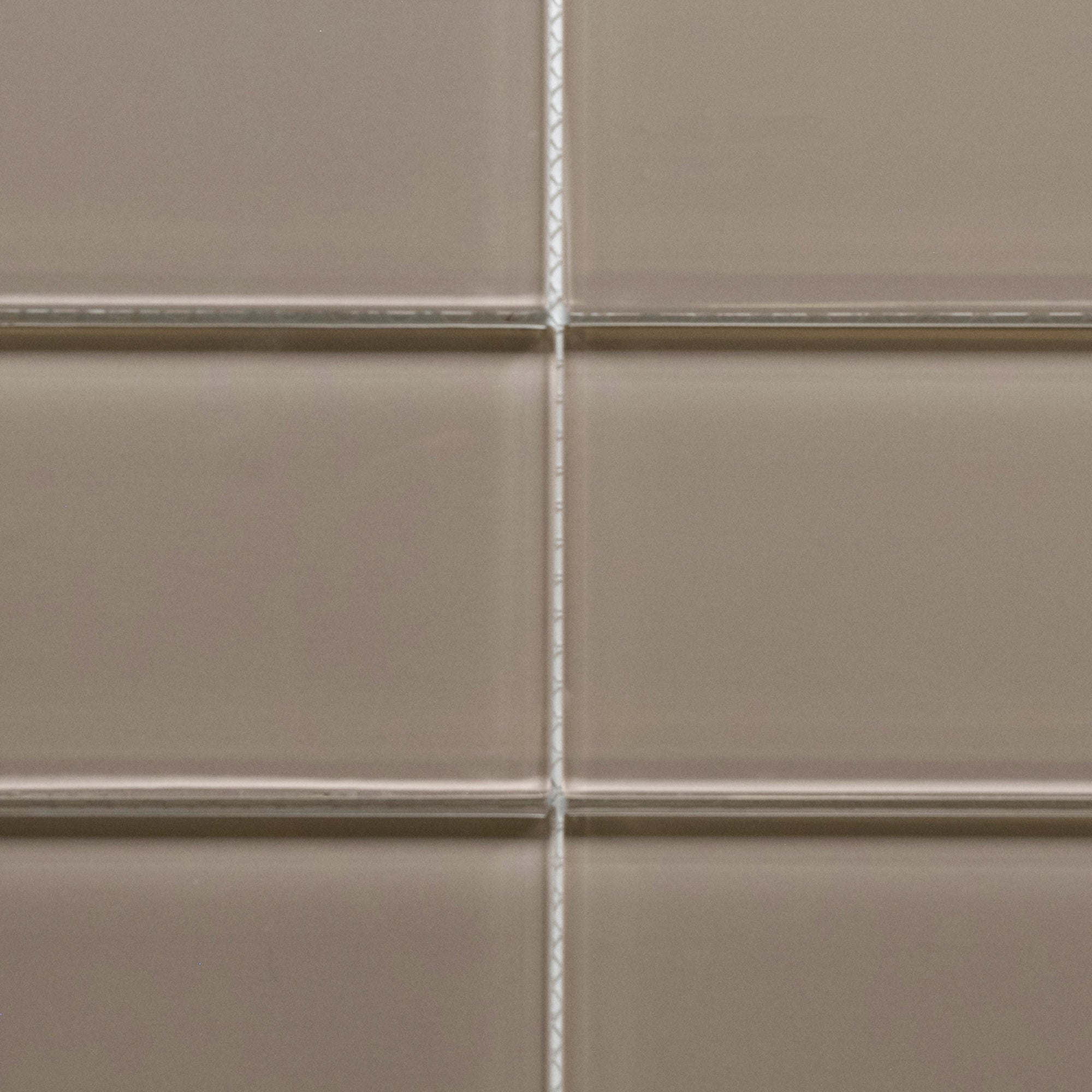 Taupe Glass Subway Tile - Pebble Tile Shop