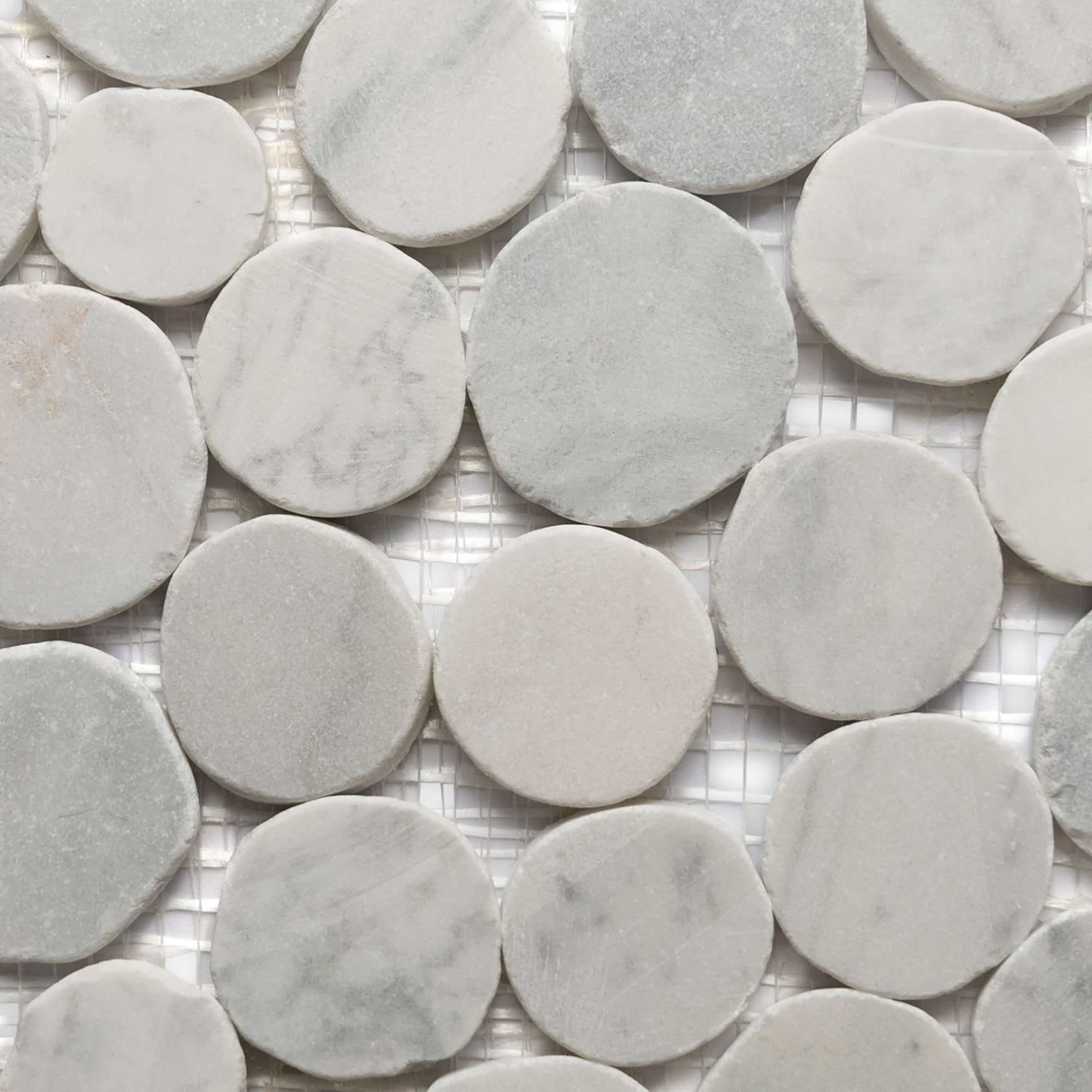 Super White Blocks Mosaic Tile - Pebble Tile Shop