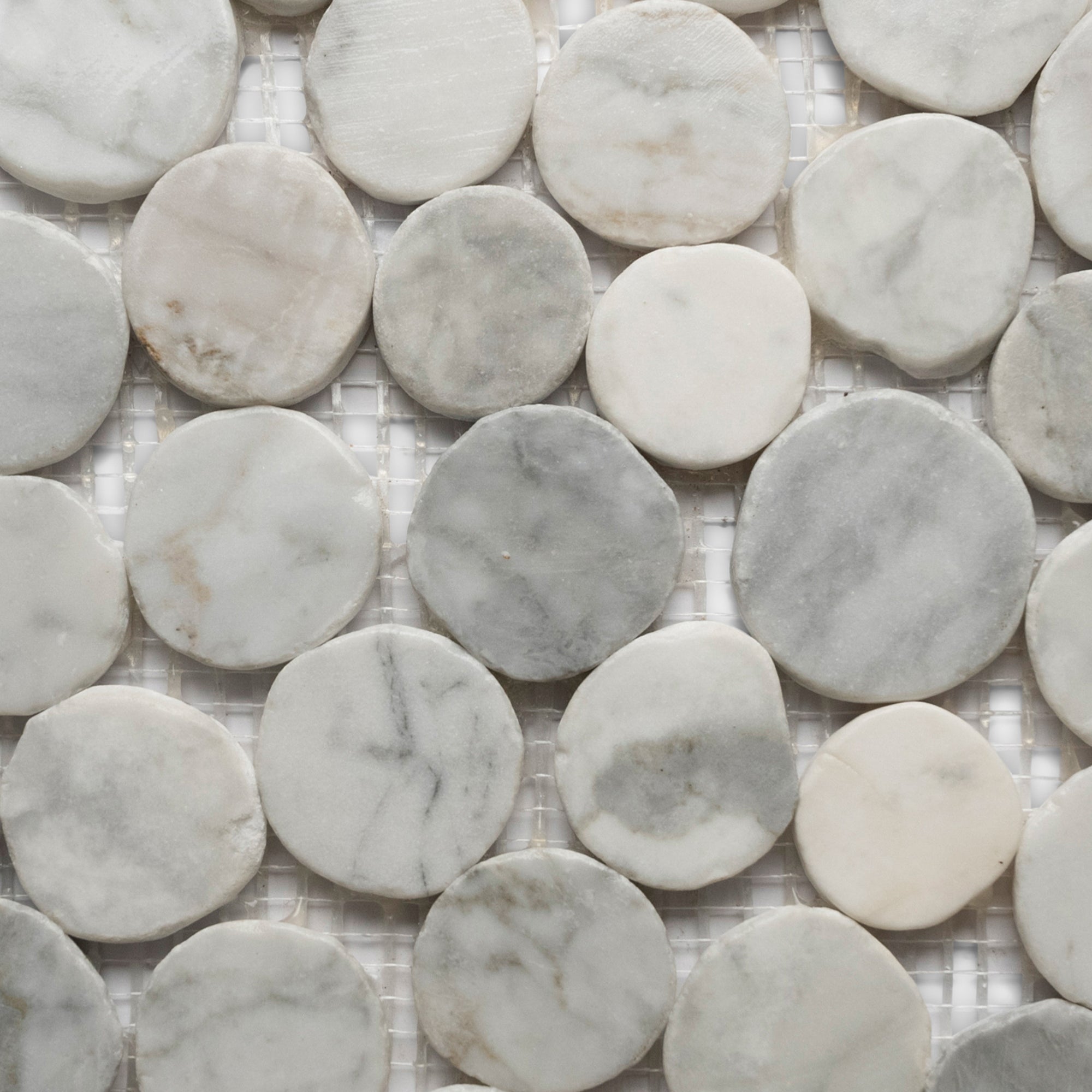 Super White Blocks Mosaic Tile - Pebble Tile Shop