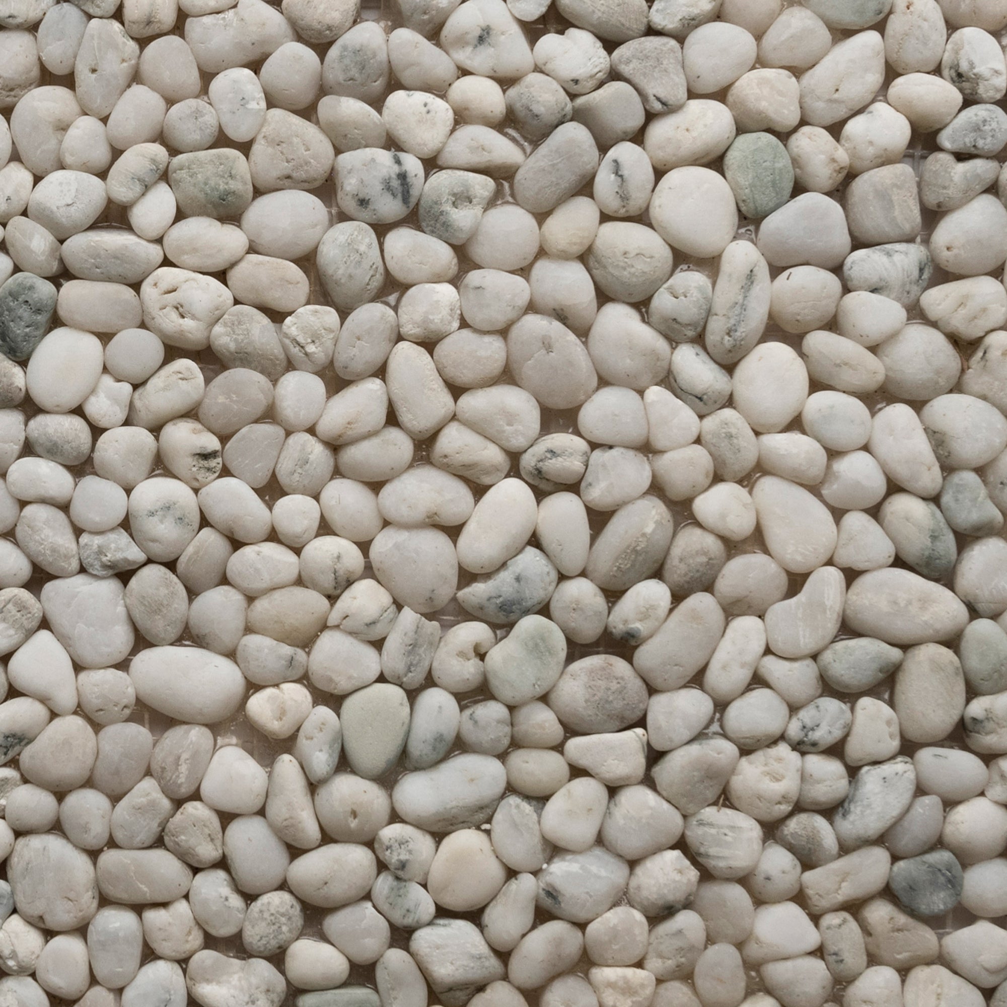 Glacier White Mini Pebble Tile - Pebble Tile Shop