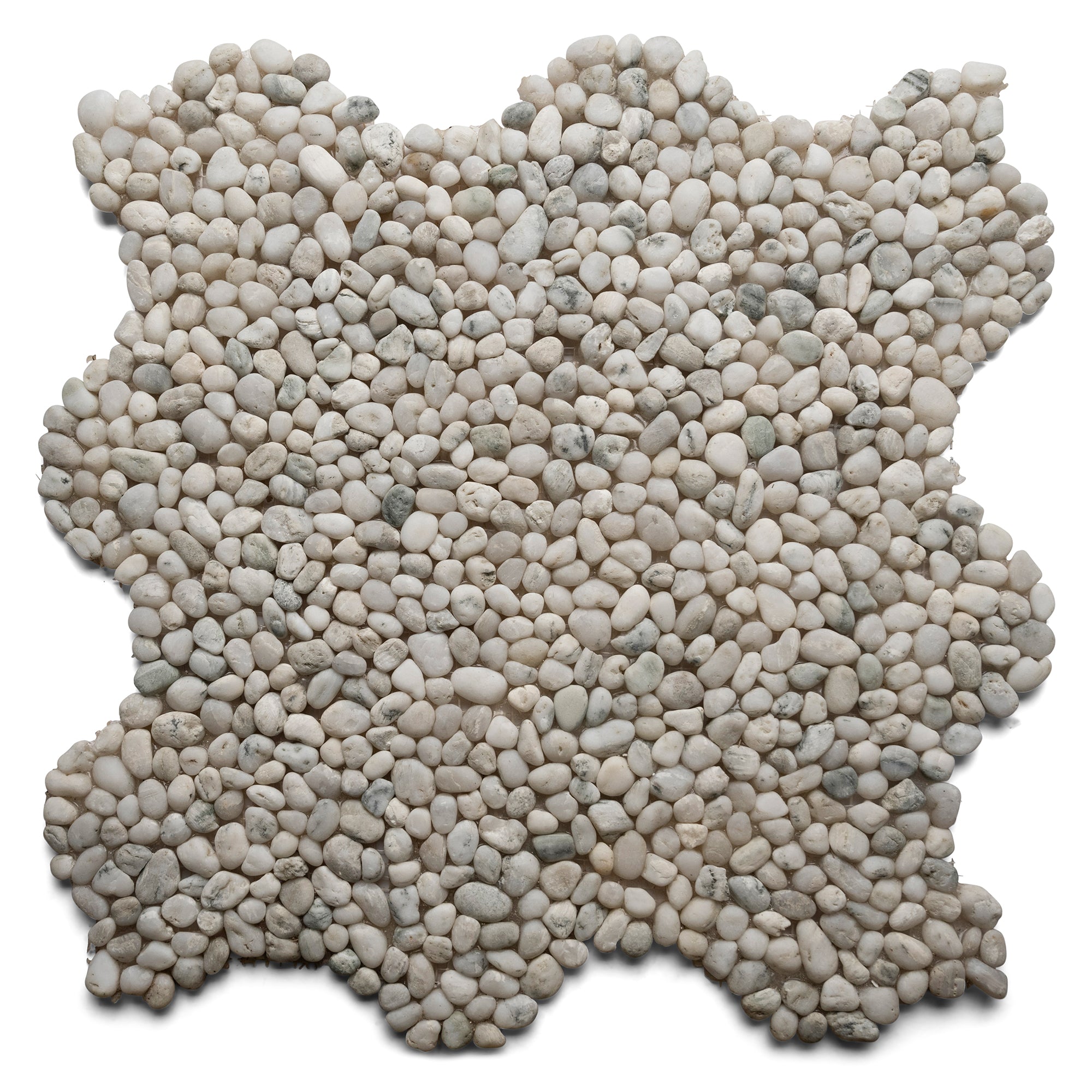 Glacier White Mini Pebble Tile - Pebble Tile Shop