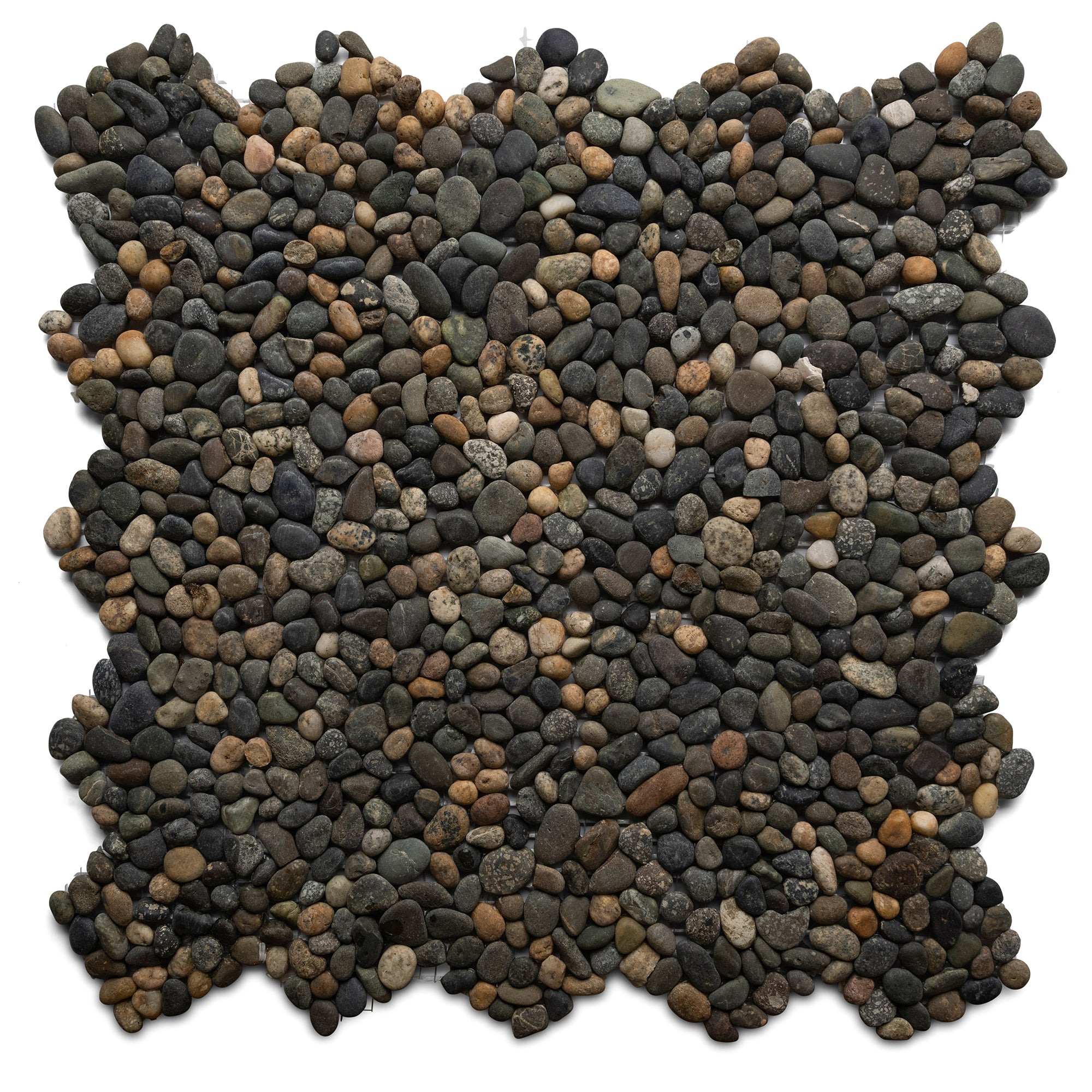 Ebony Mixed Mini Pebble Tile - Pebble Tile Shop