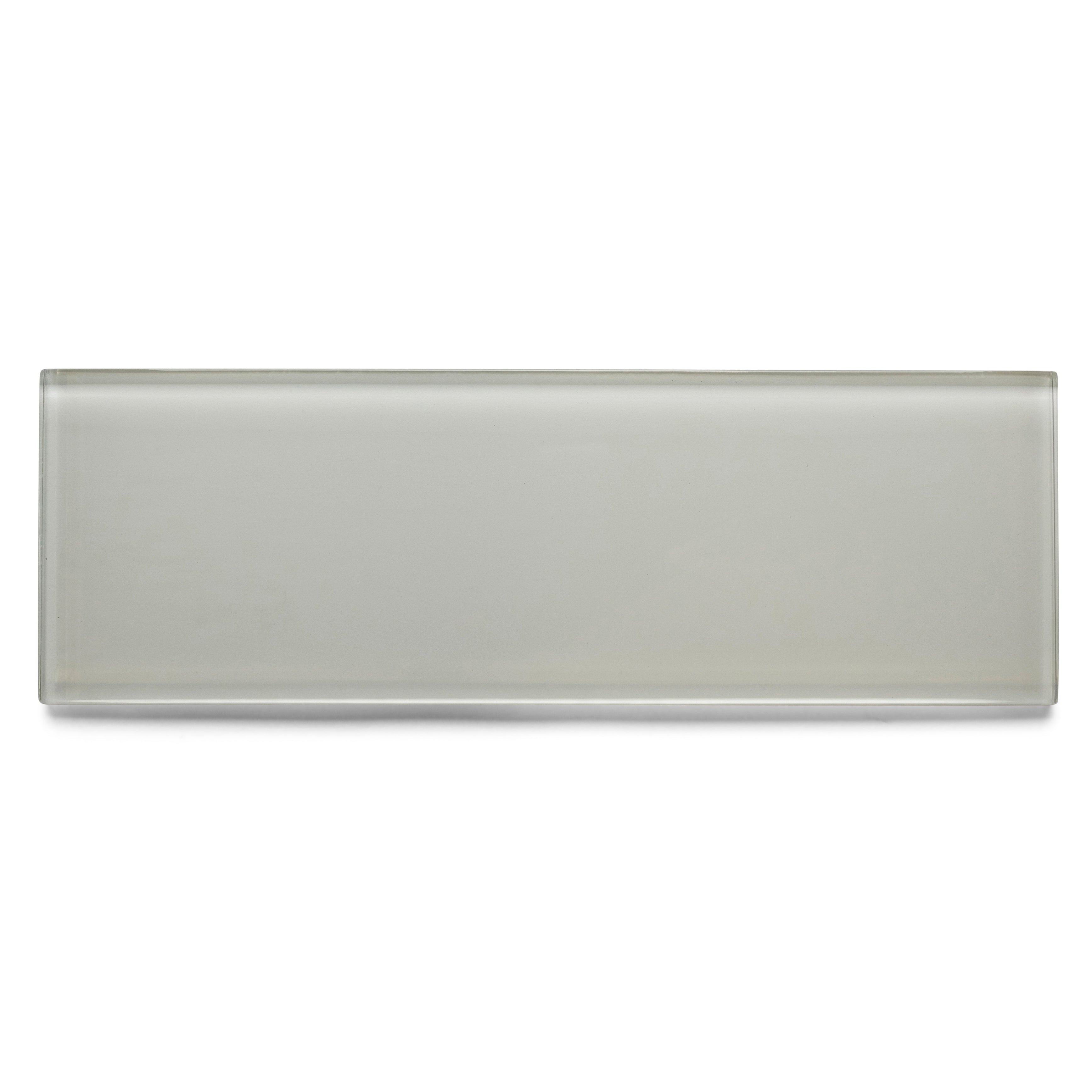 White Glass 4x12 Subway Tile - Pebble Tile Shop